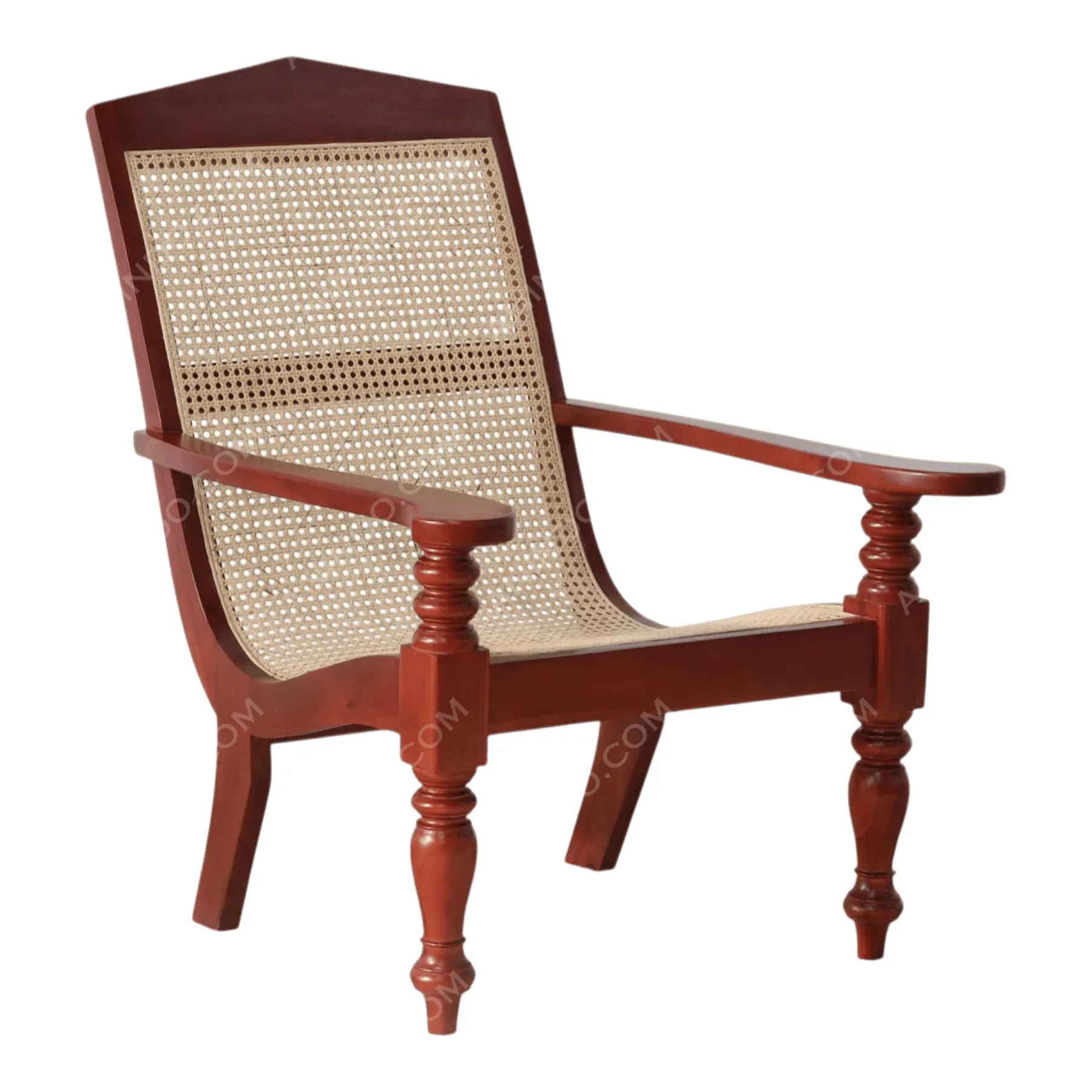 High-Back Cane Armchair - Image 2