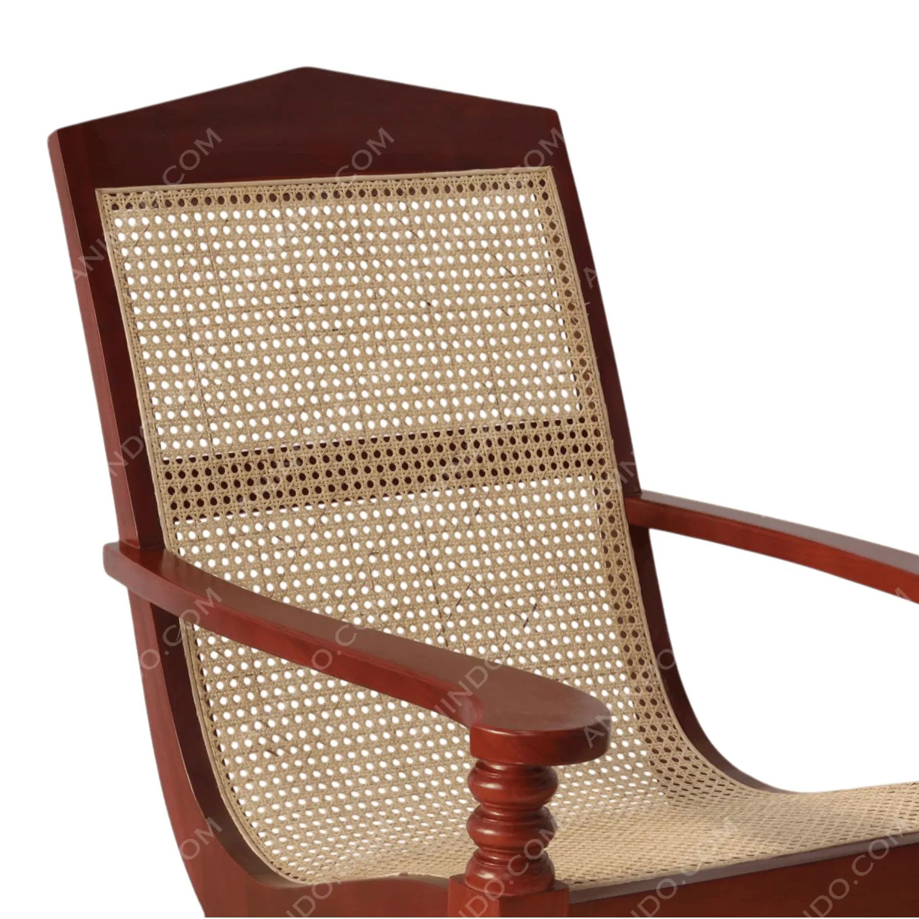 High-Back Cane Armchair - Image 3