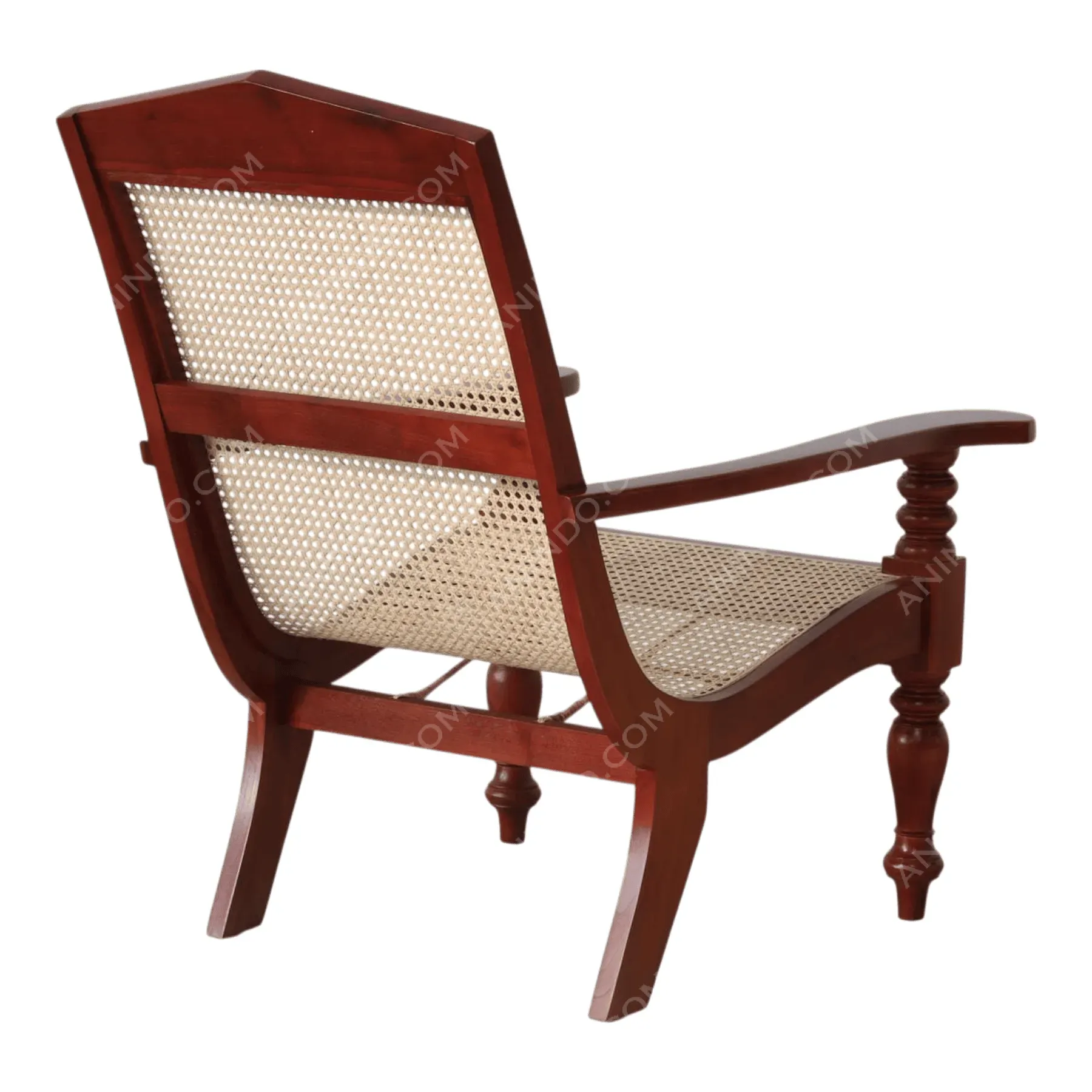 High-Back Cane Armchair - Image 6