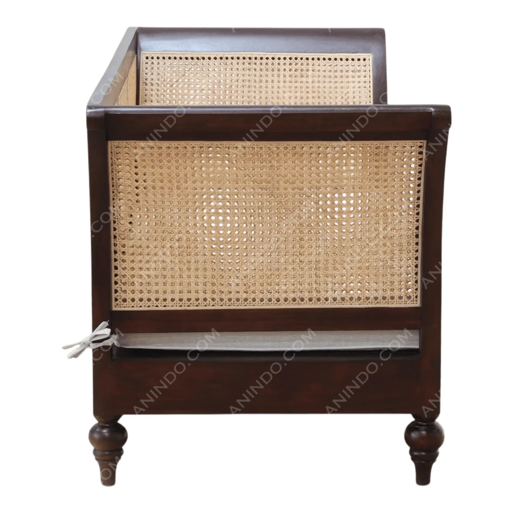 Regency Settee with Curved Arms - Image 5