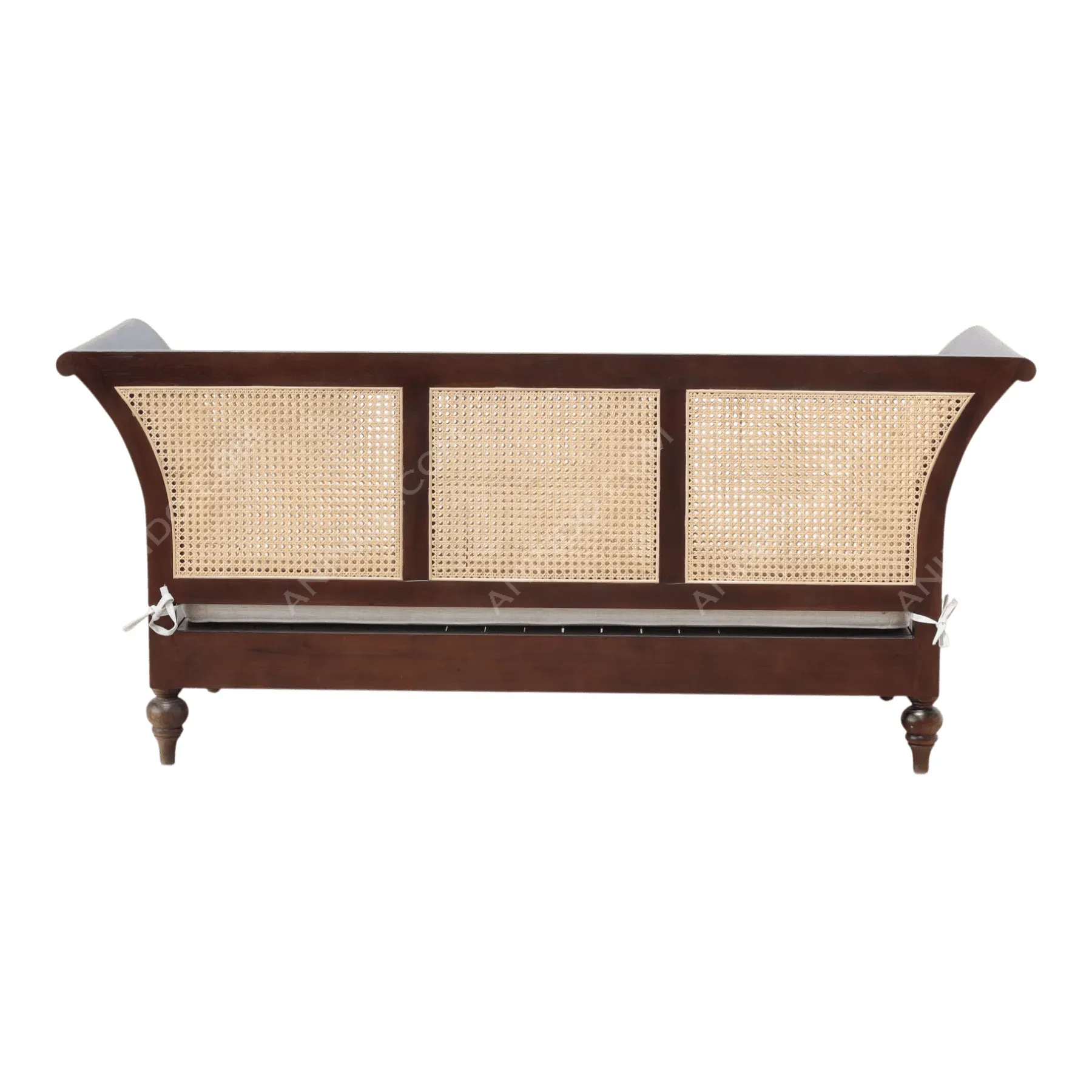Regency Settee with Curved Arms - Image 7