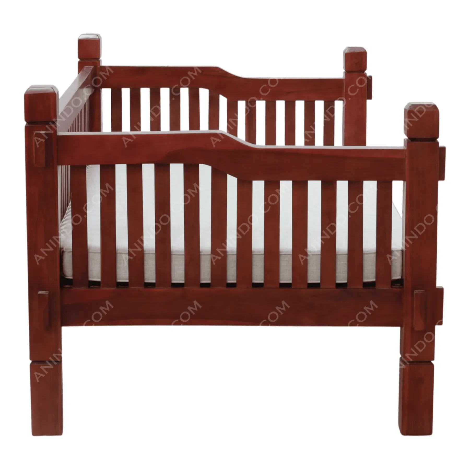 Block Post Cushioned Bench - Image 5