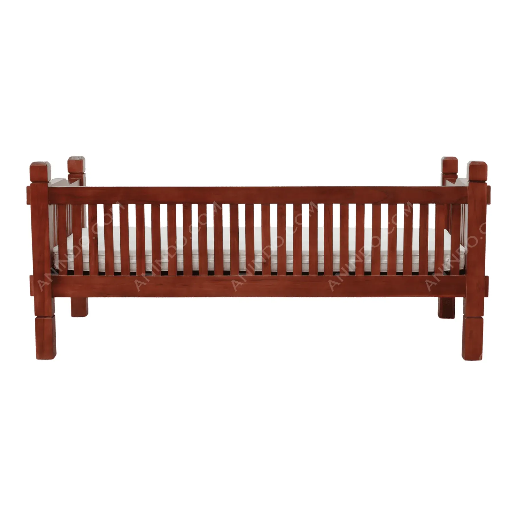 Block Post Cushioned Bench - Image 7