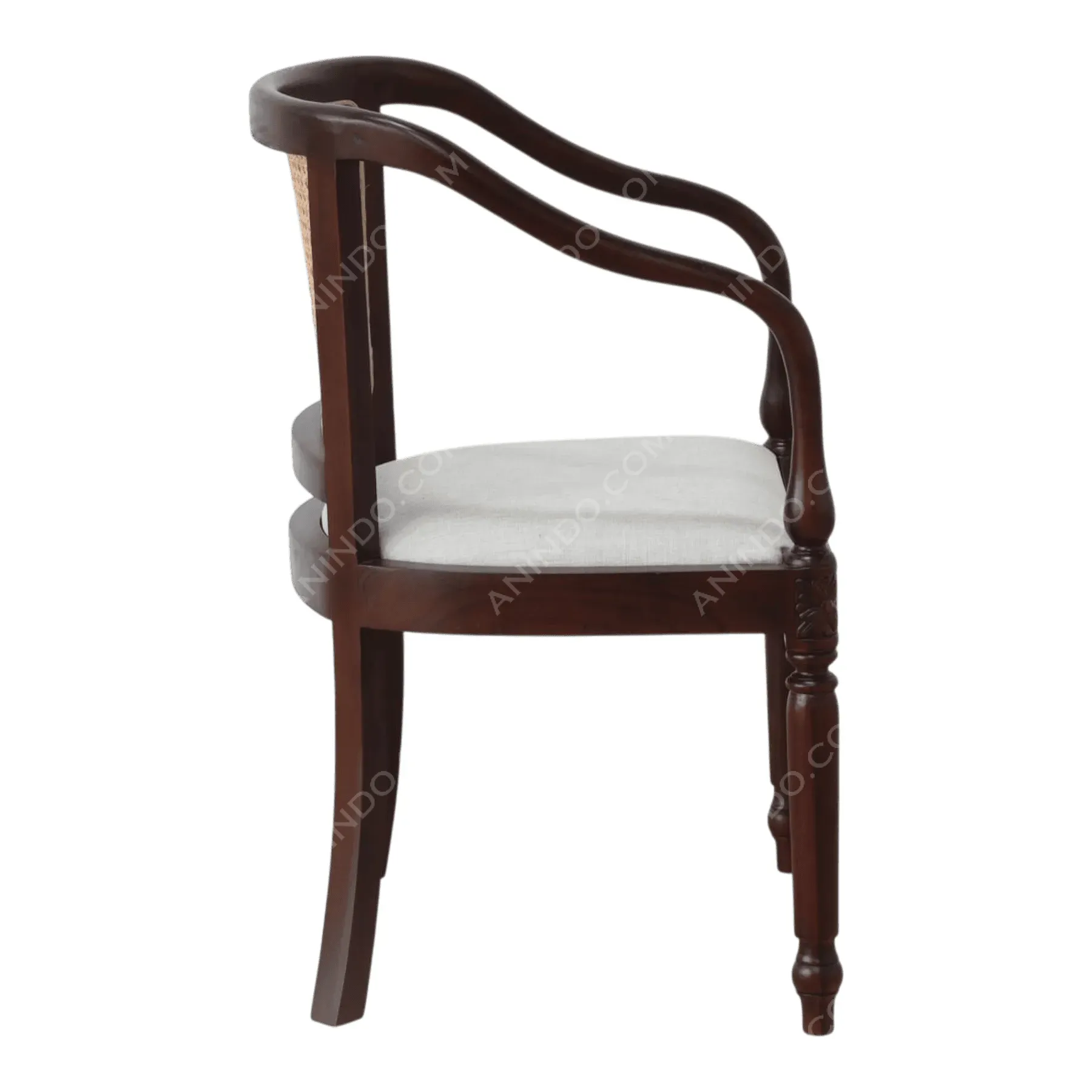 Cane-Back Turned-Post Dining Chair - Image 5