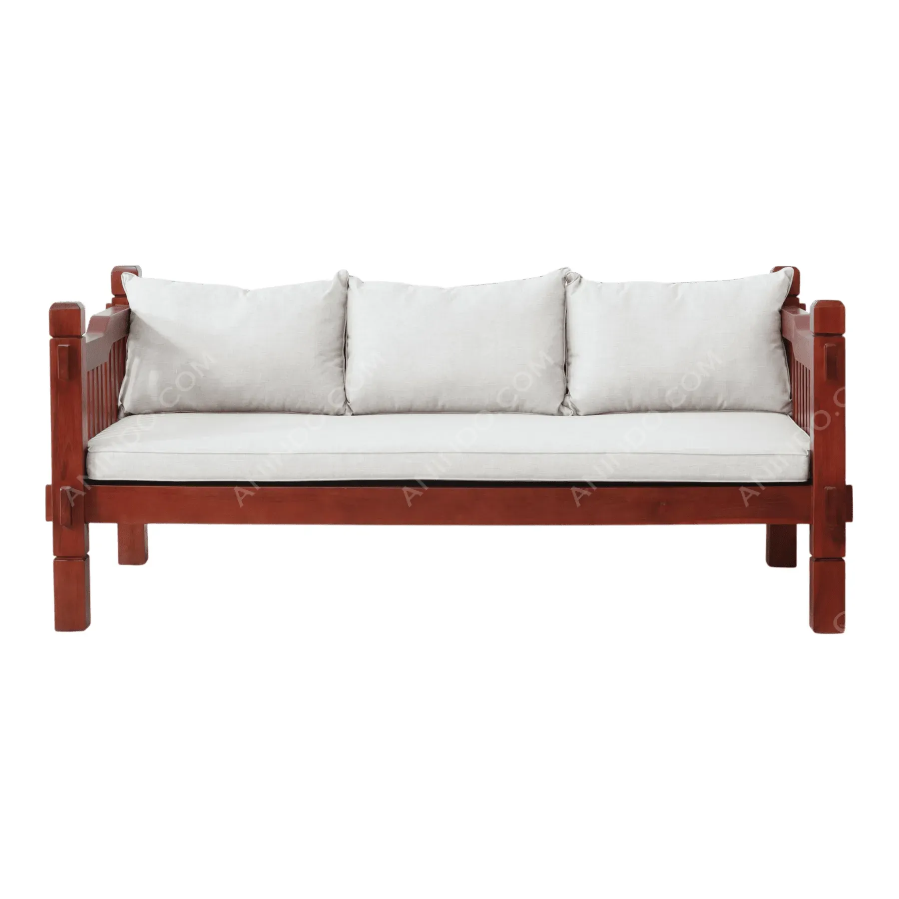 Block Slat Cushioned Daybed