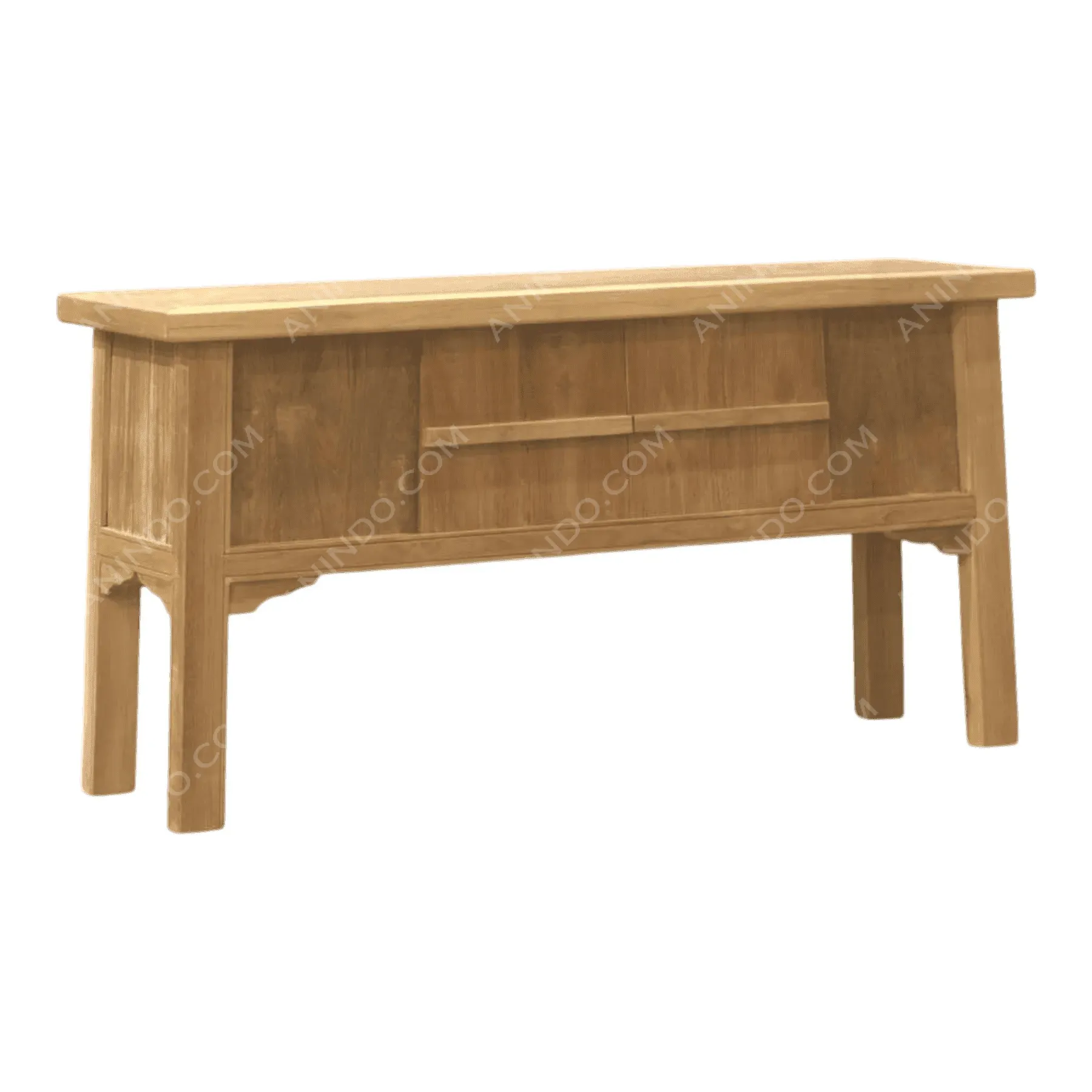 Wooden console table with drawers