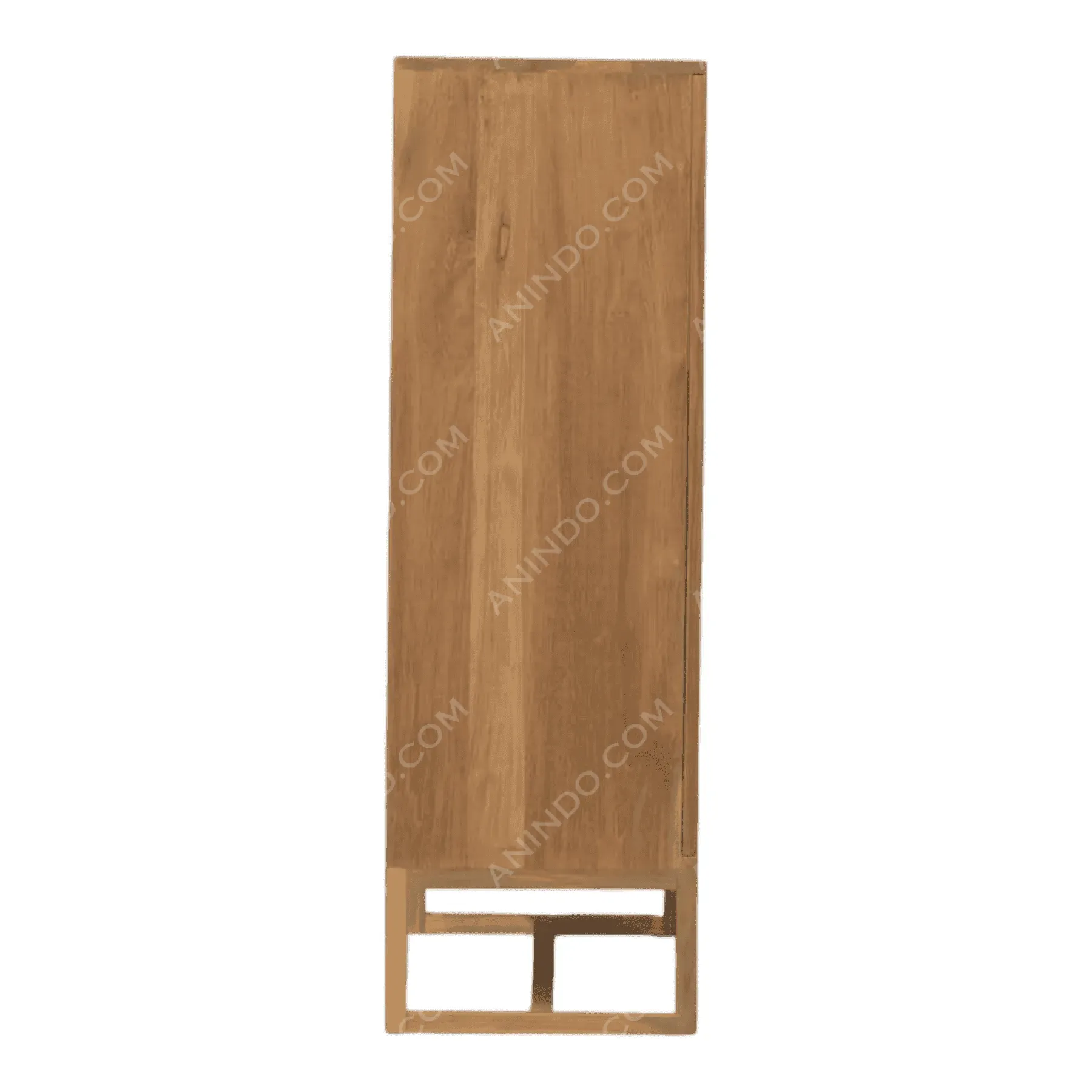 Tall wooden cabinet with single door