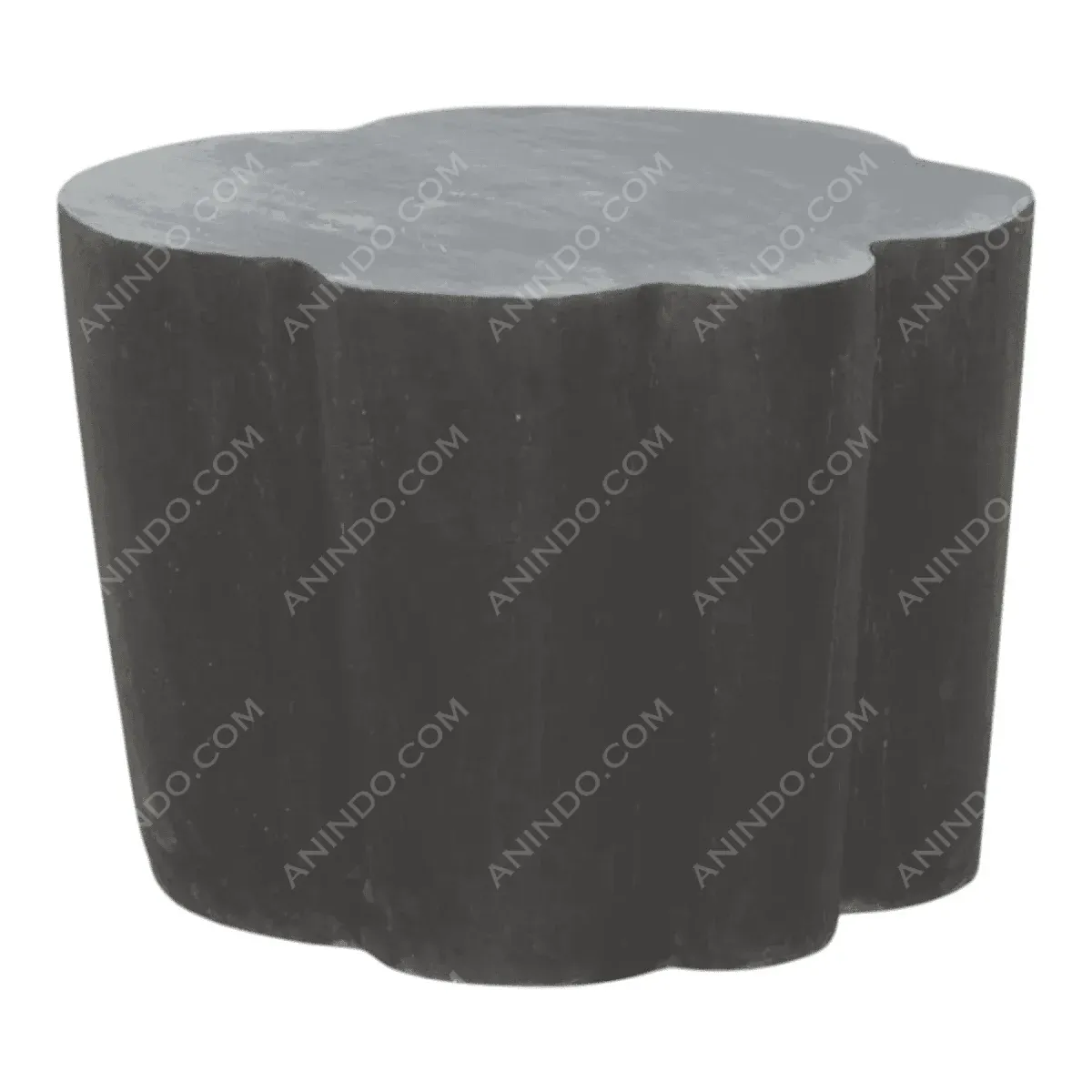 Unique black sculptural side table