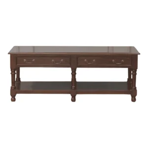 Elegant wooden coffee table with drawers