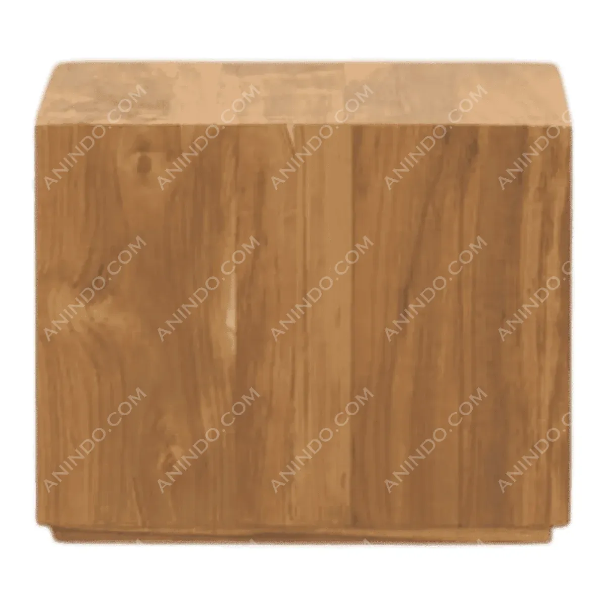 Wooden block with a smooth surface finish.
