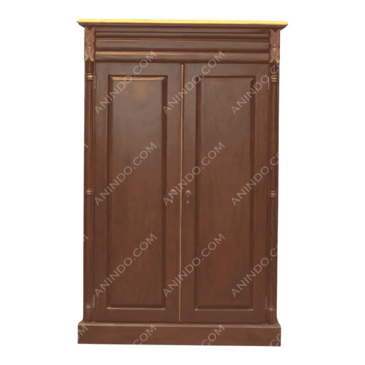 Elegant wooden wardrobe with double doors