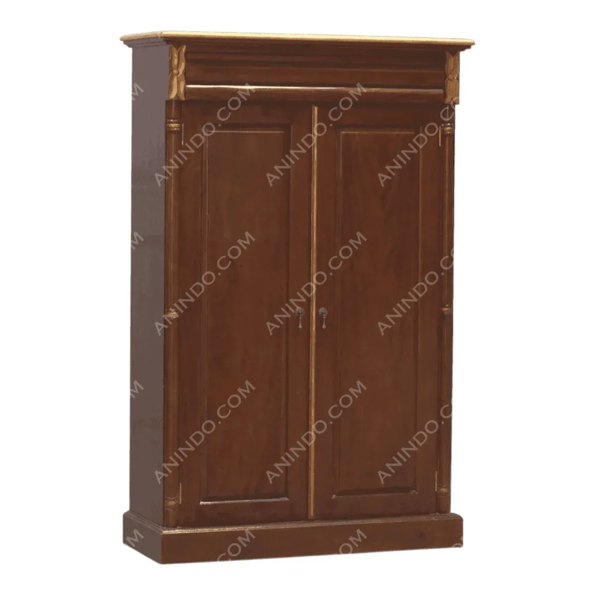 Elegant wooden cabinet with double doors.