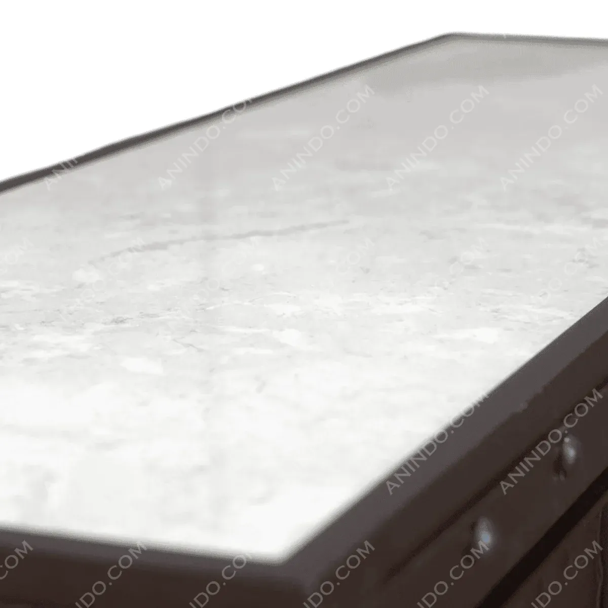 Close-up of a marble surface tabletop.