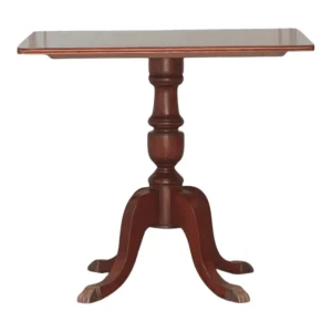 Elegant wooden table with a classic design.