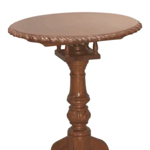 Elegant wooden table with ornate detailing