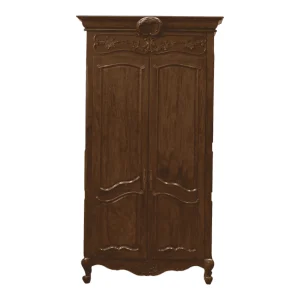 Classic wooden wardrobe with elegant detailing.