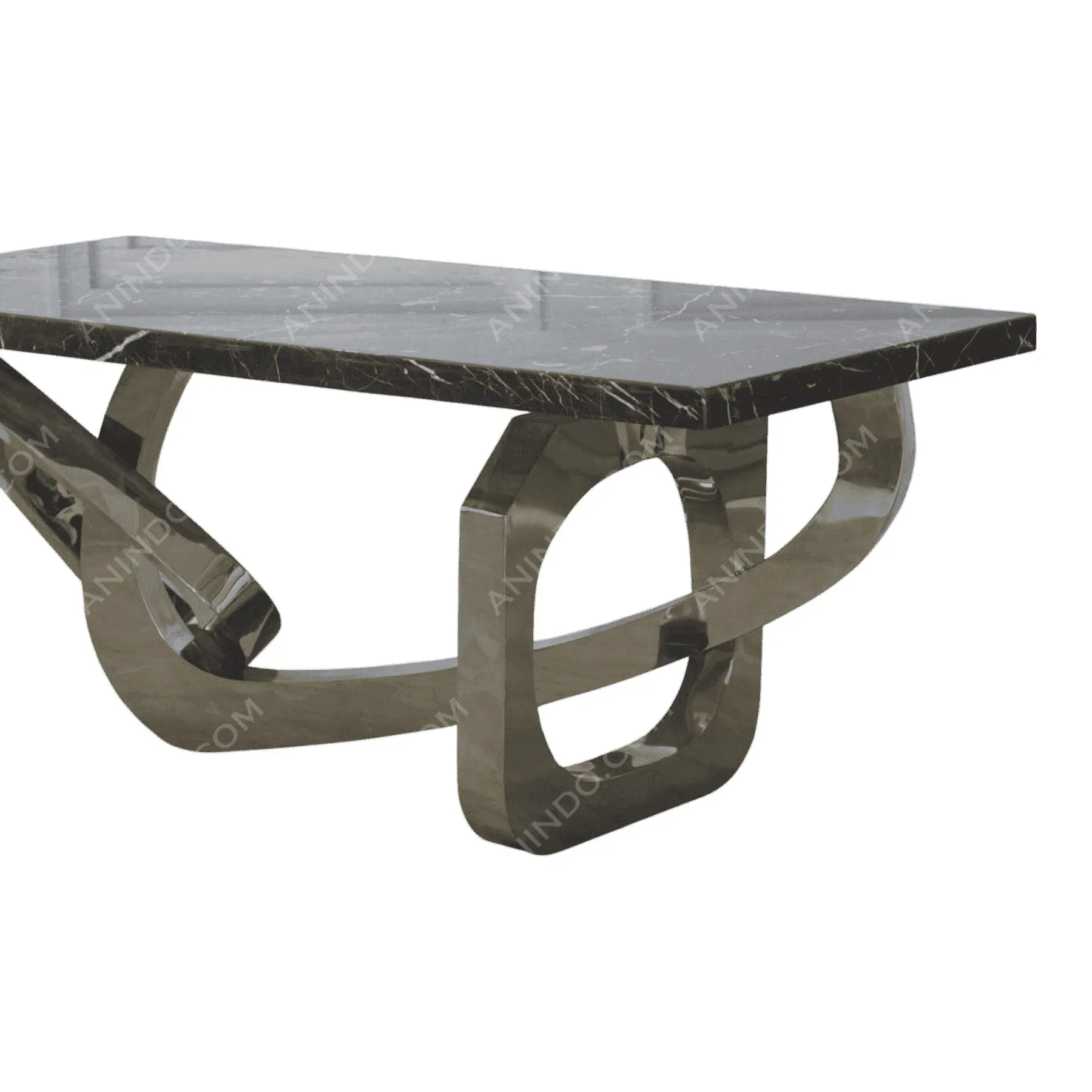 Sculptural Metal Console Table - Image 2