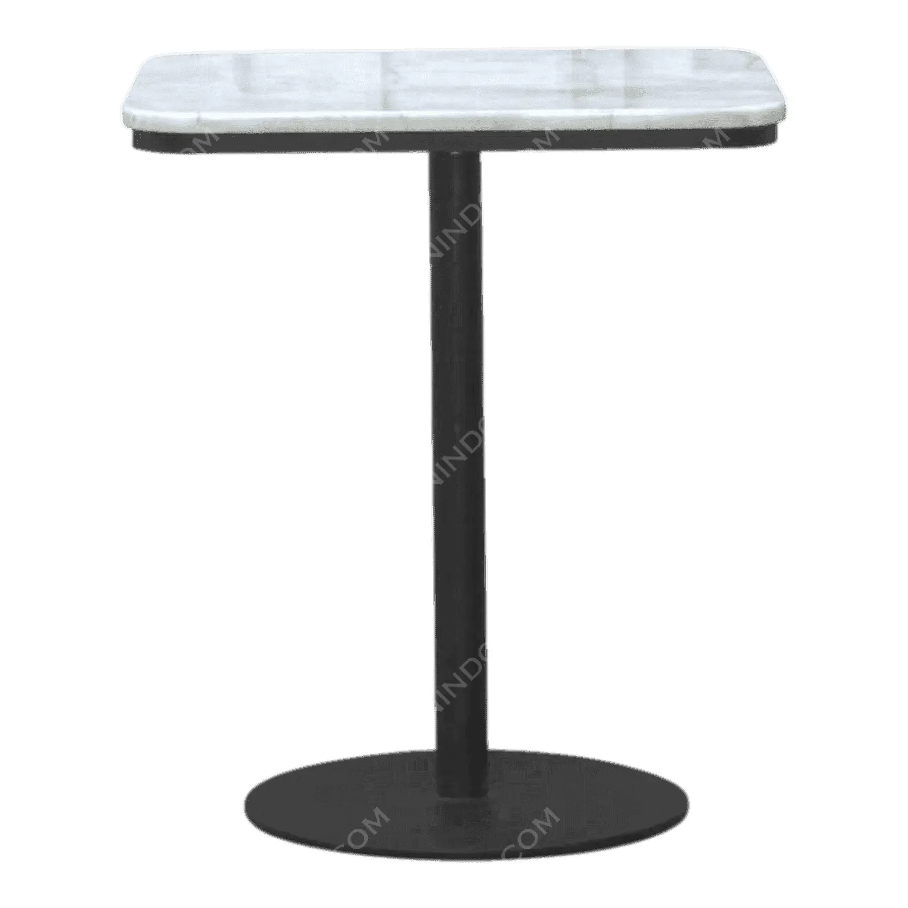 Modern square marble top side table