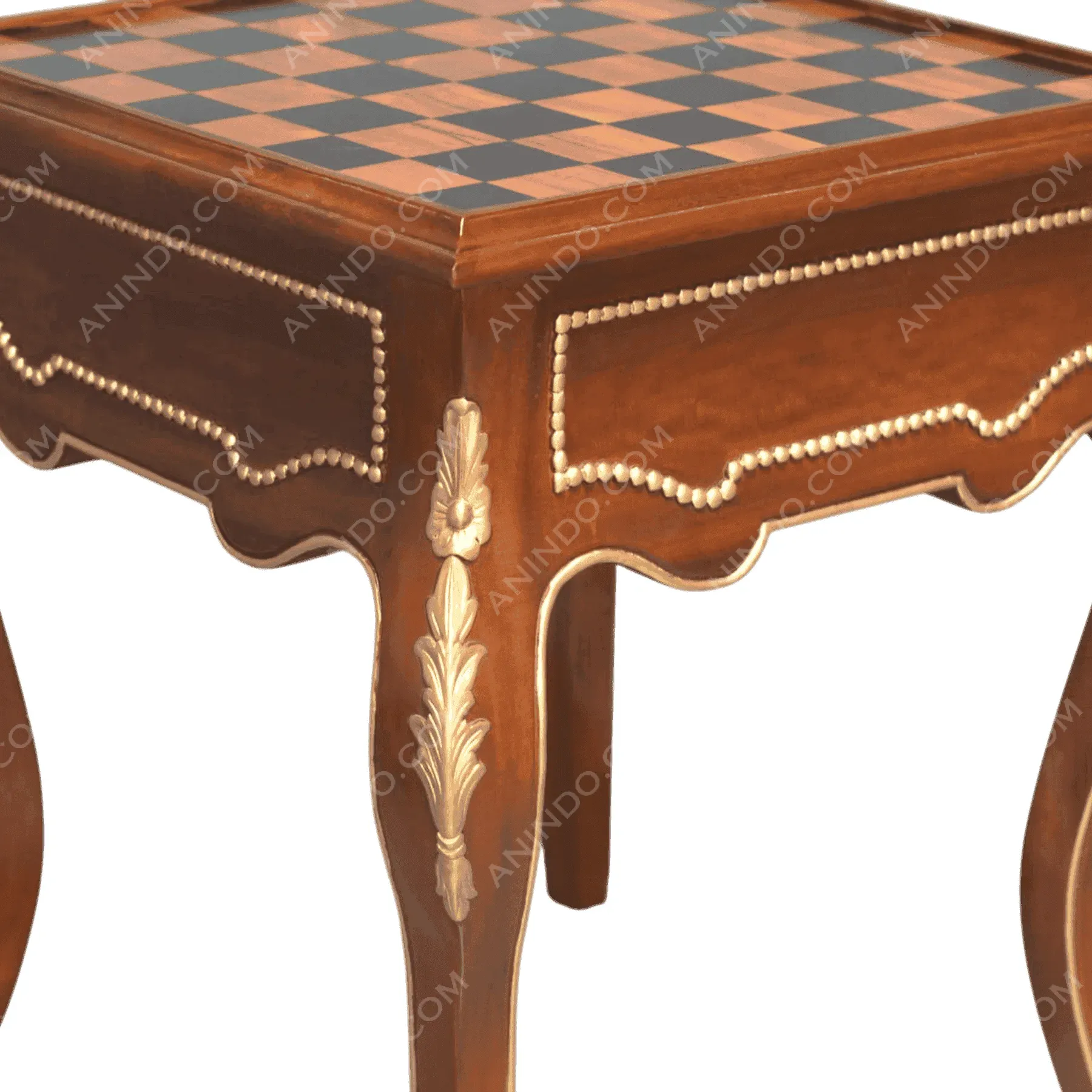 Rococo Marquetry Game Table - Image 4