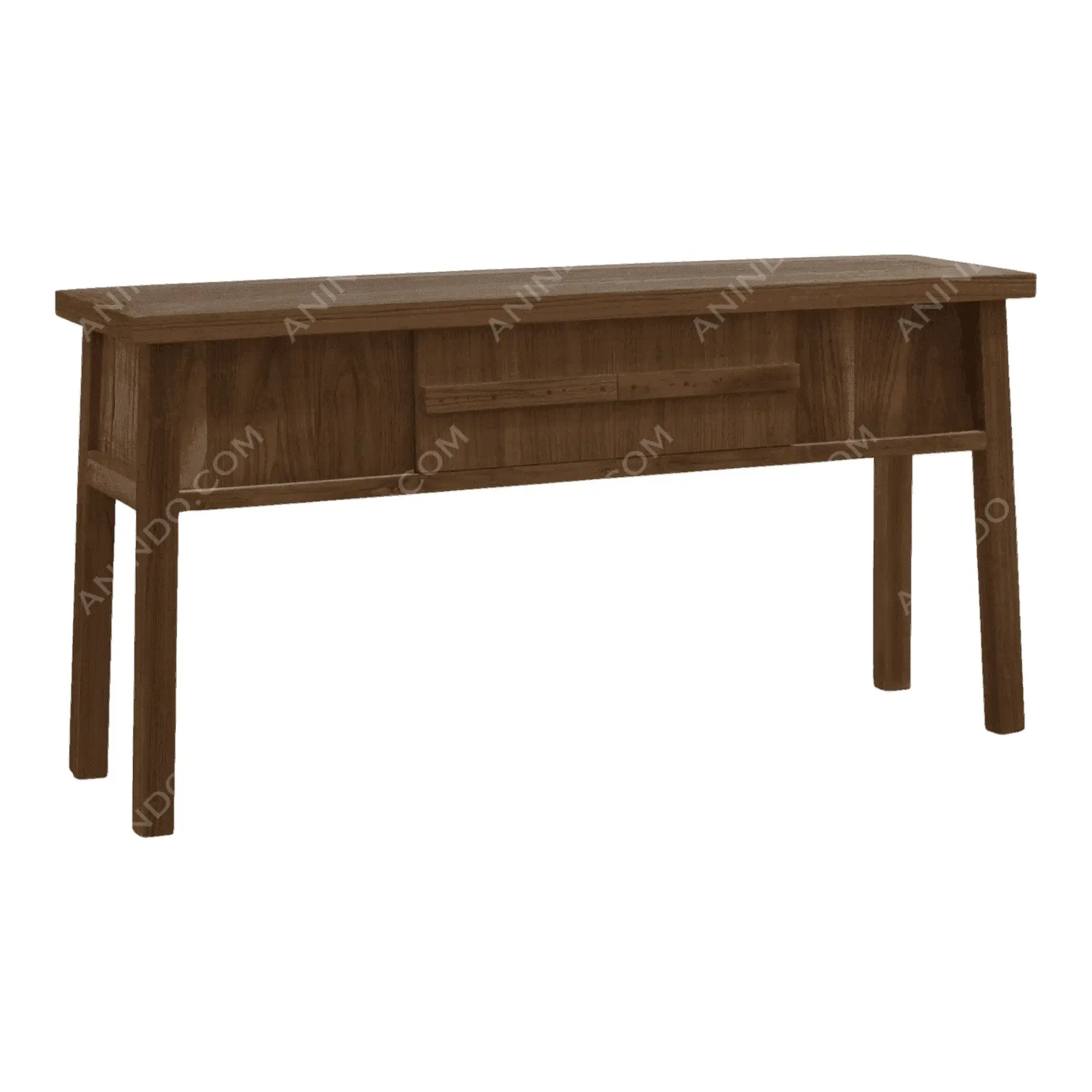 Wooden console table with storage drawer