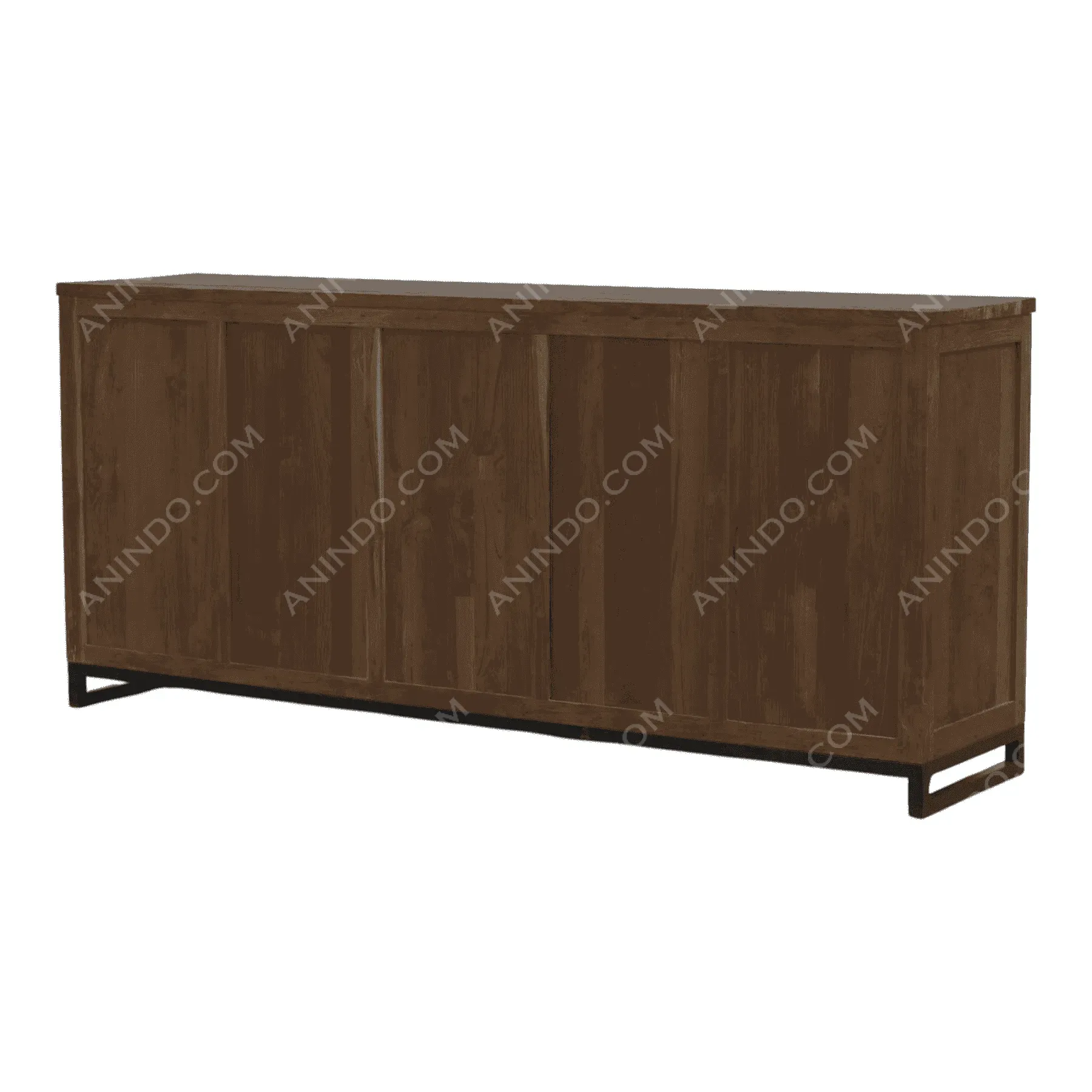 Modern wooden sideboard with four doors