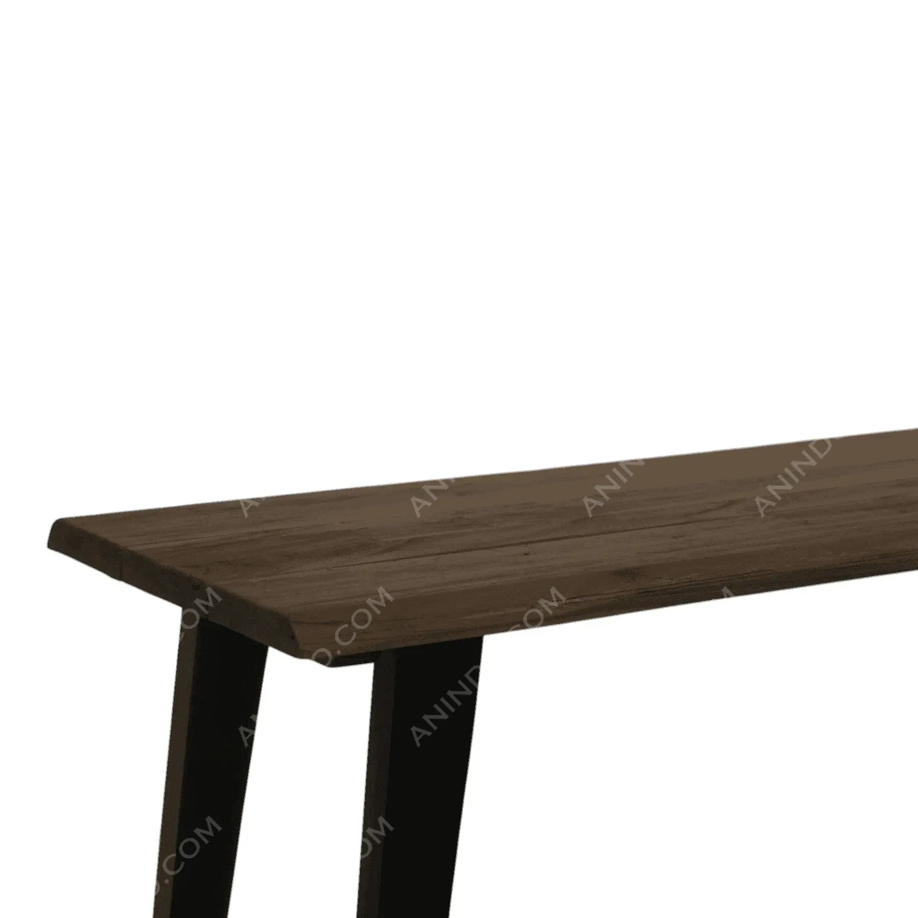 Modern wooden table with dark finish