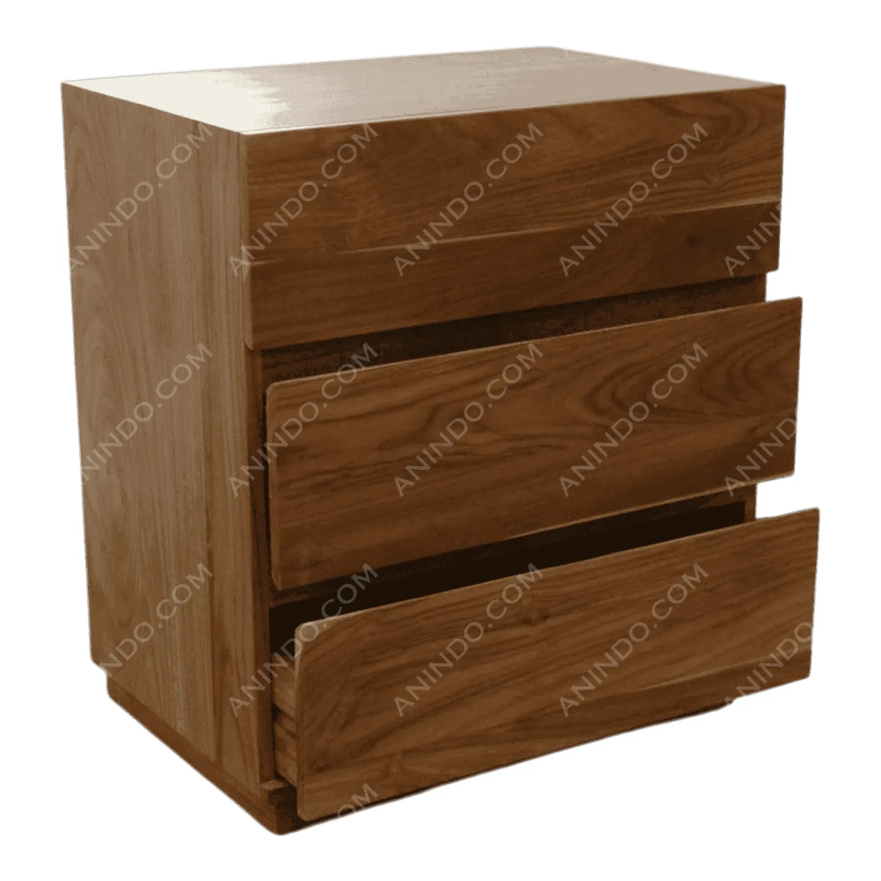 Modern wooden three-drawer dresser furniture