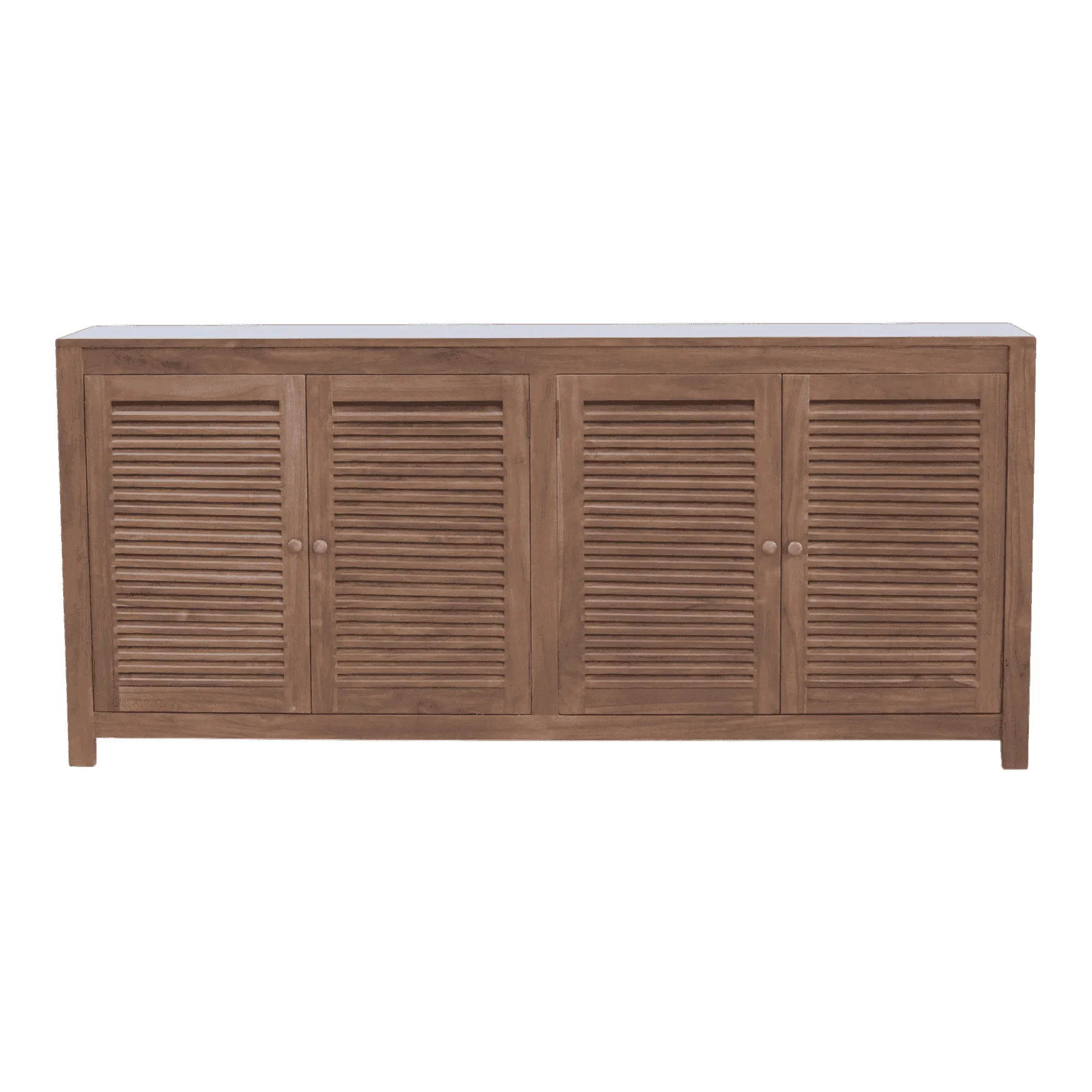 Wooden sideboard with four shutter doors