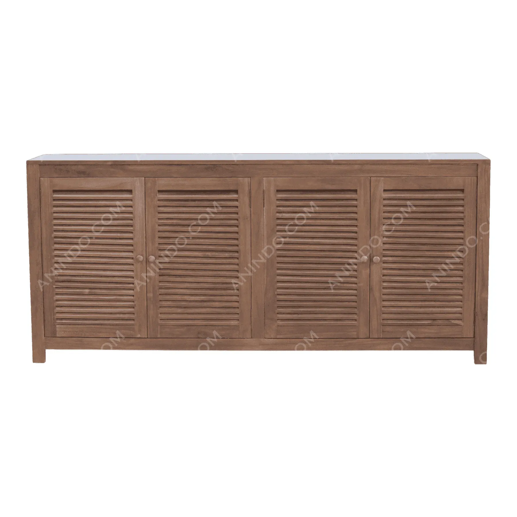 Wooden sideboard with four shutter doors