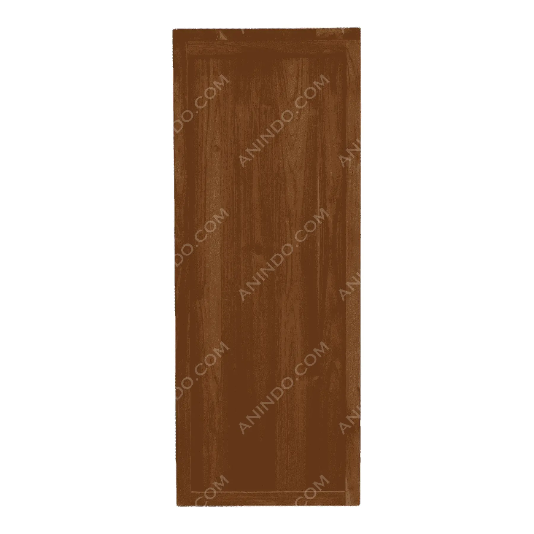 Rectangular brown wooden cabinet door panel