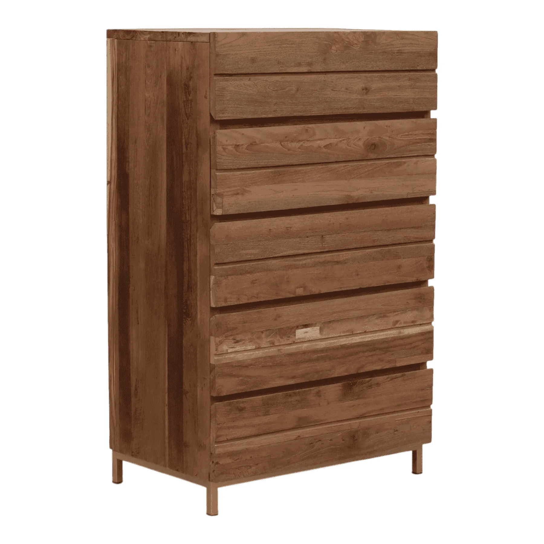 Wooden chest of drawers with six drawers