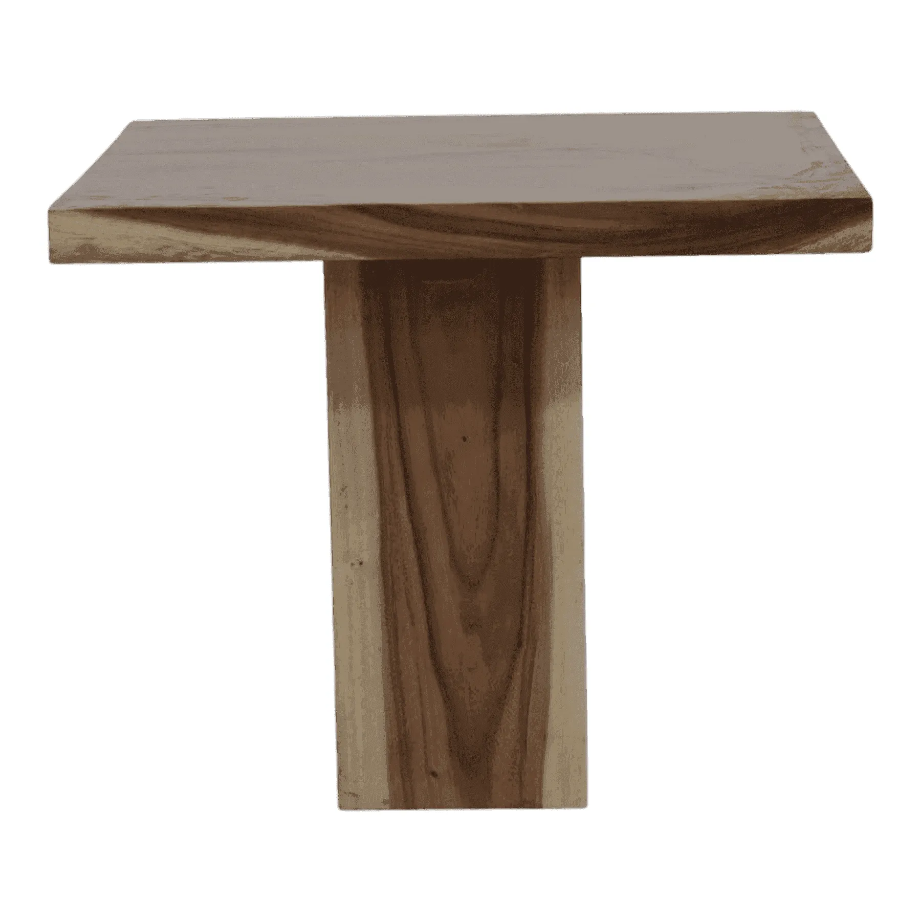 Modern wooden square side table