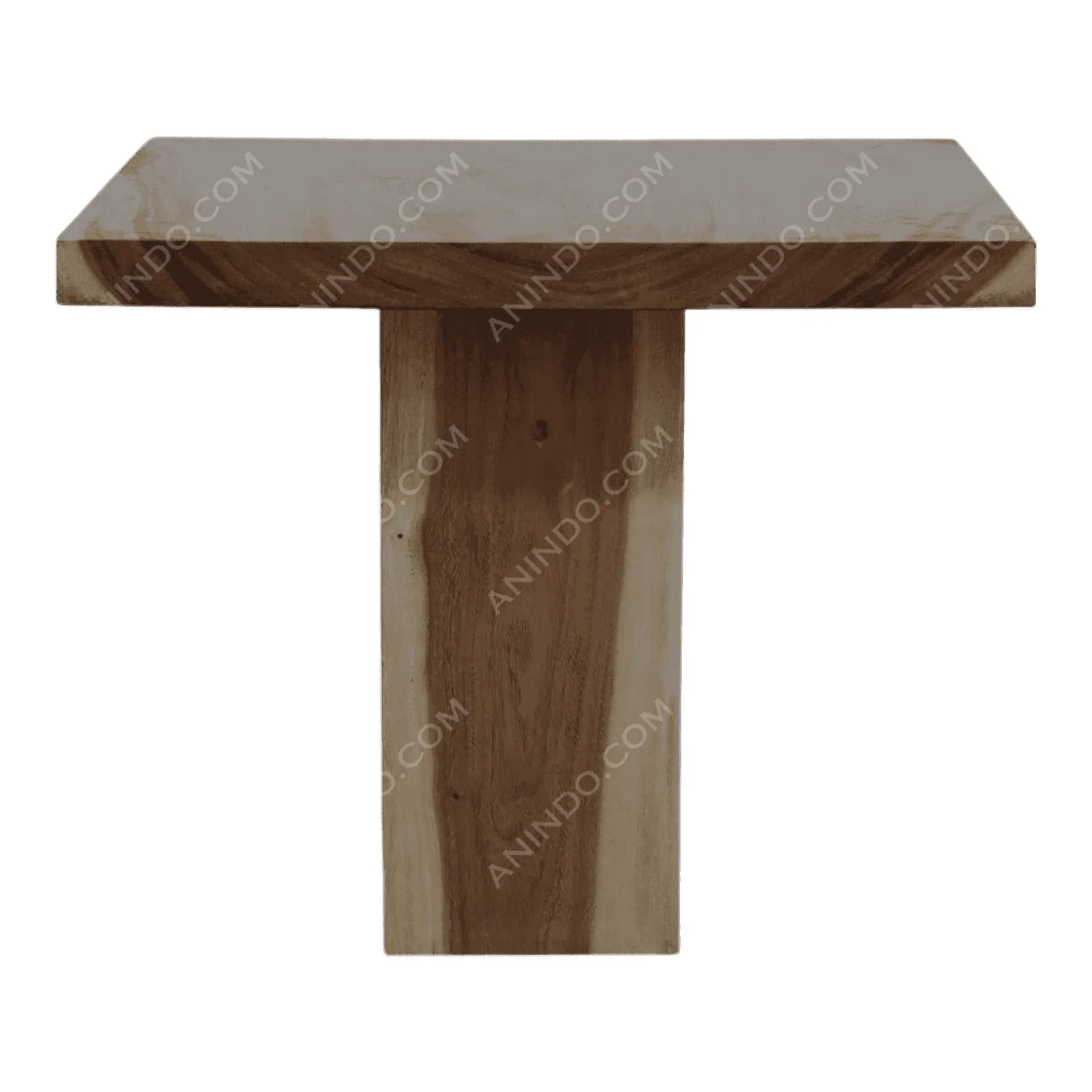 Modern wooden square dining table