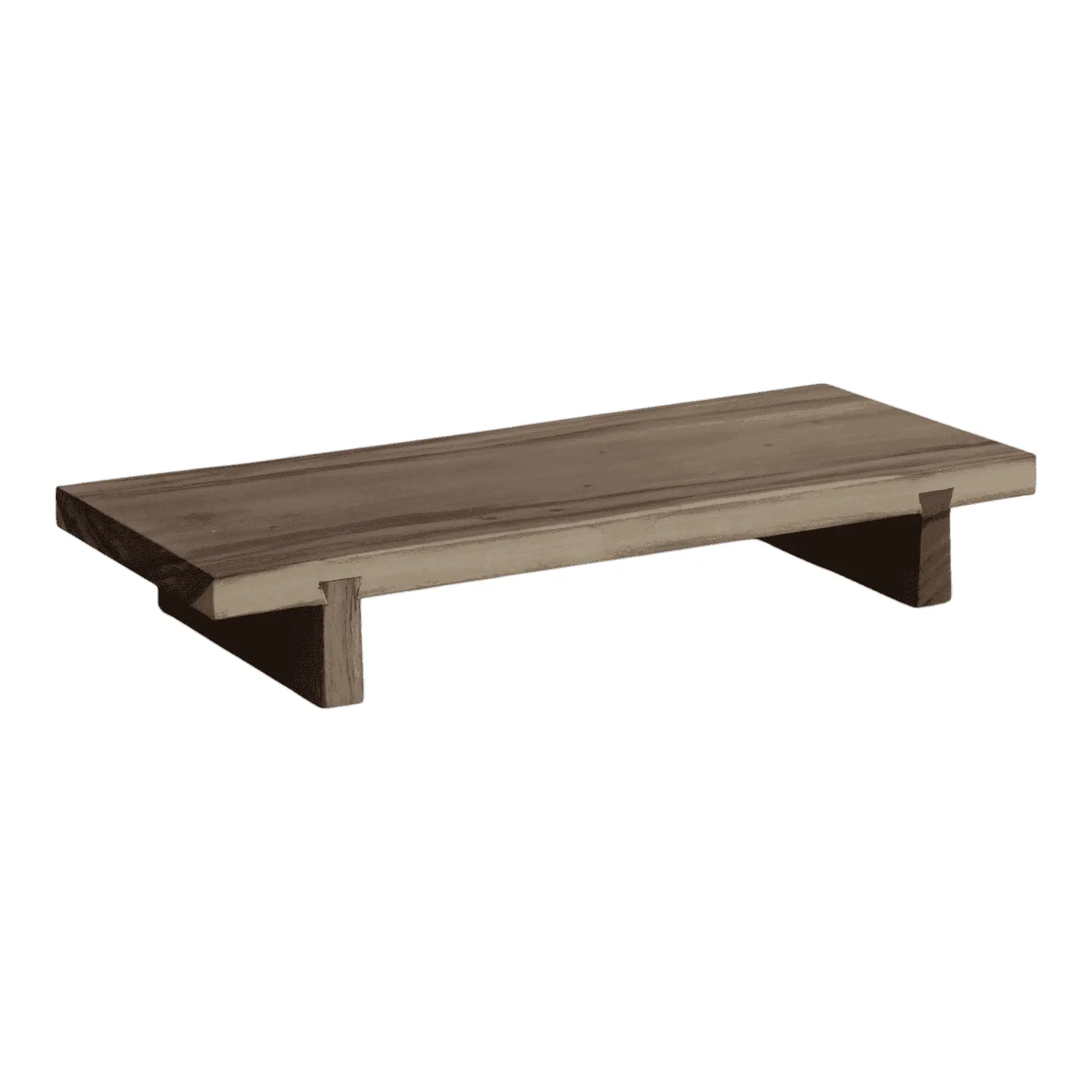 Low wooden coffee table with simple design