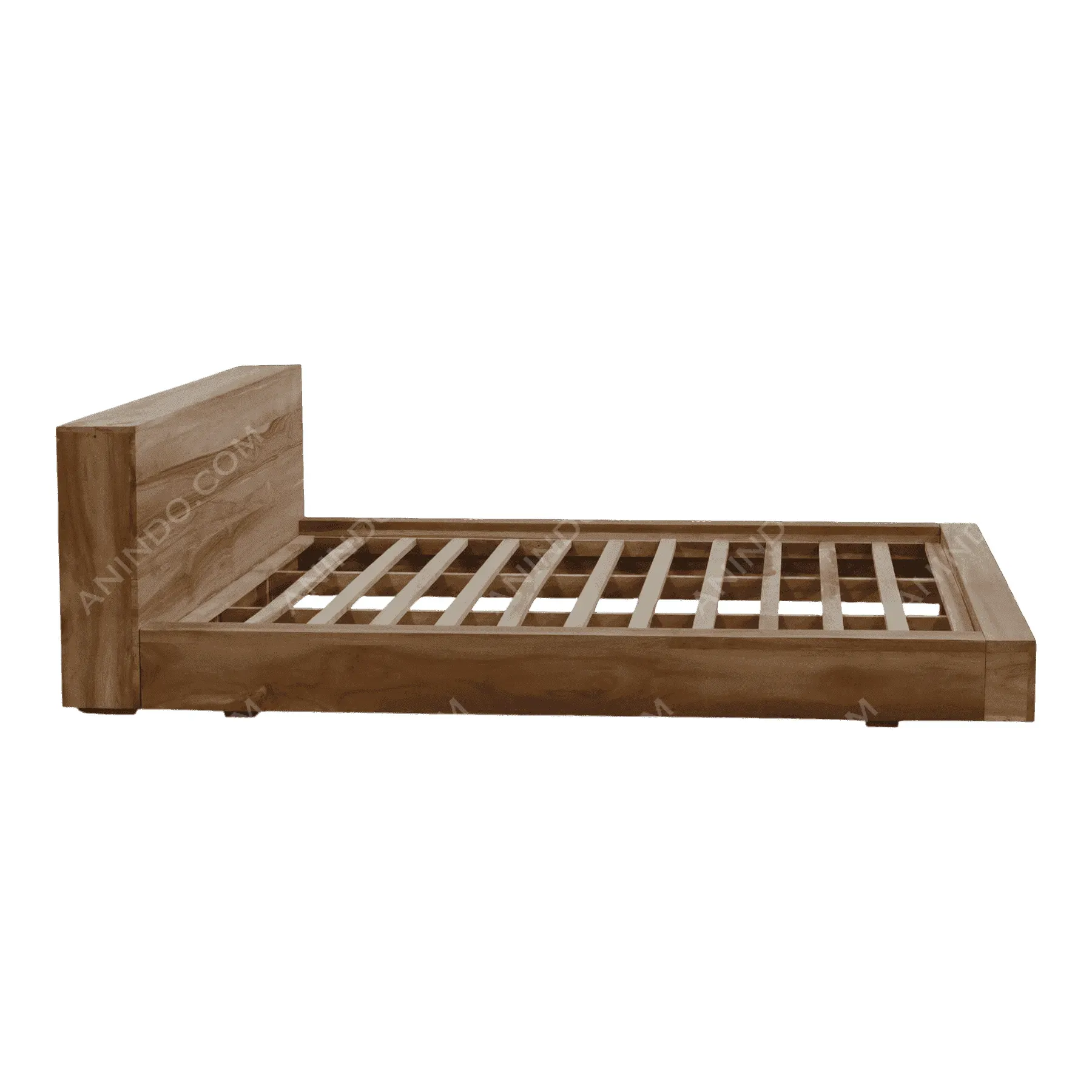 Modern wooden platform bed frame