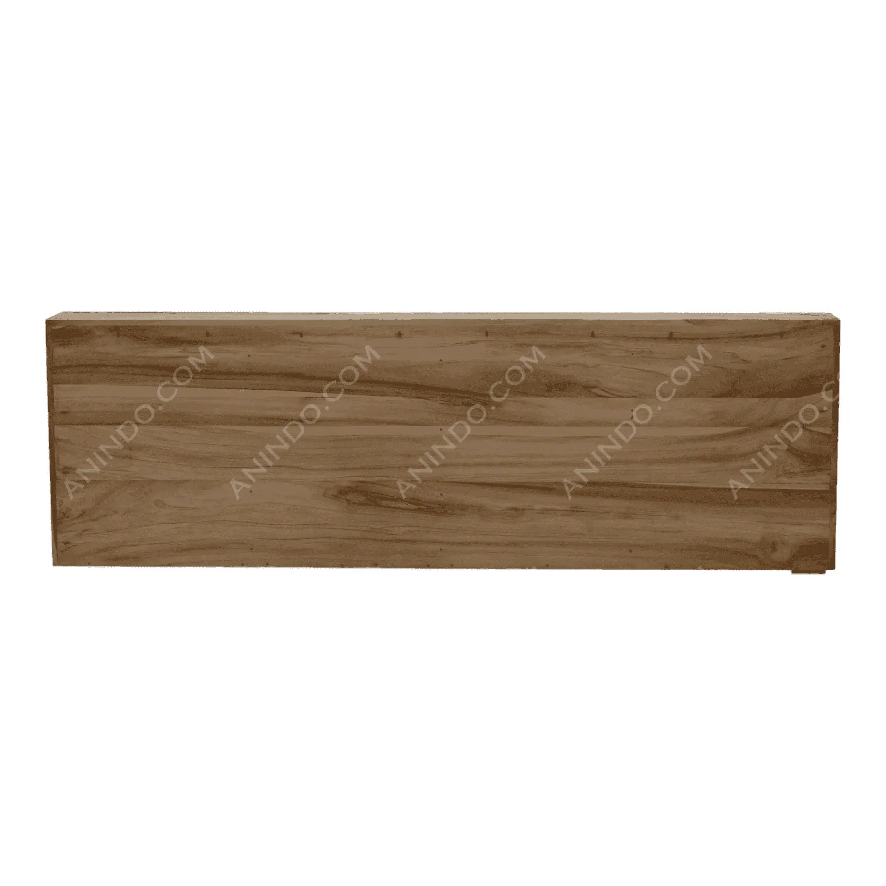 Rectangular wooden bed headboard panel