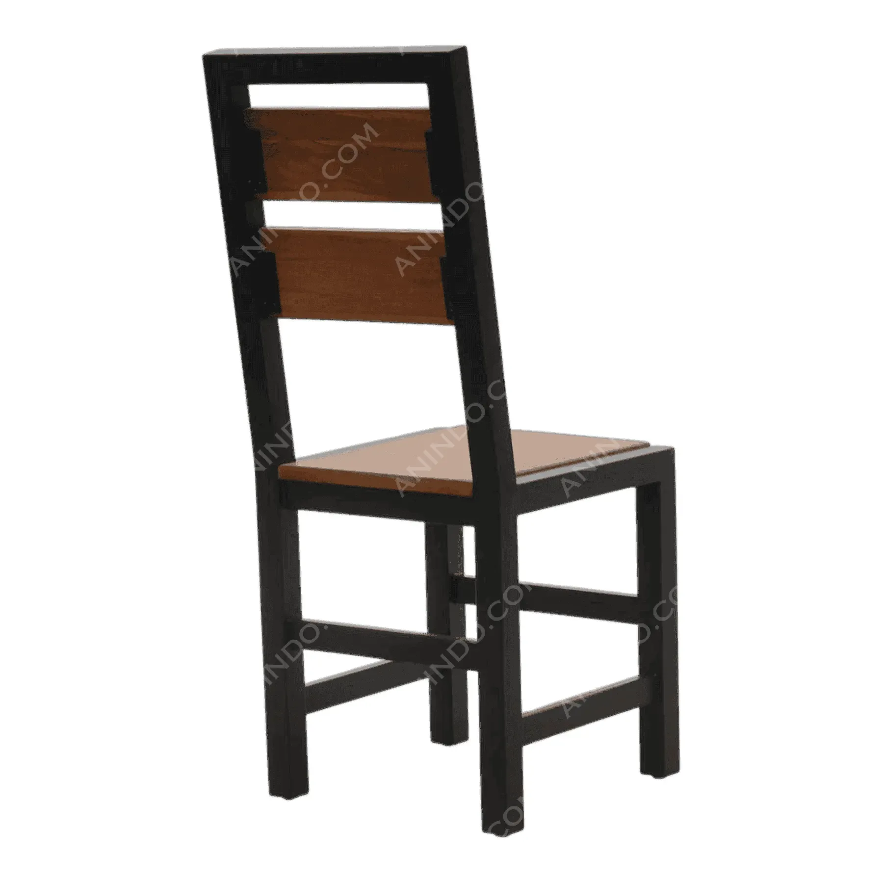 Wood and metal dining chair