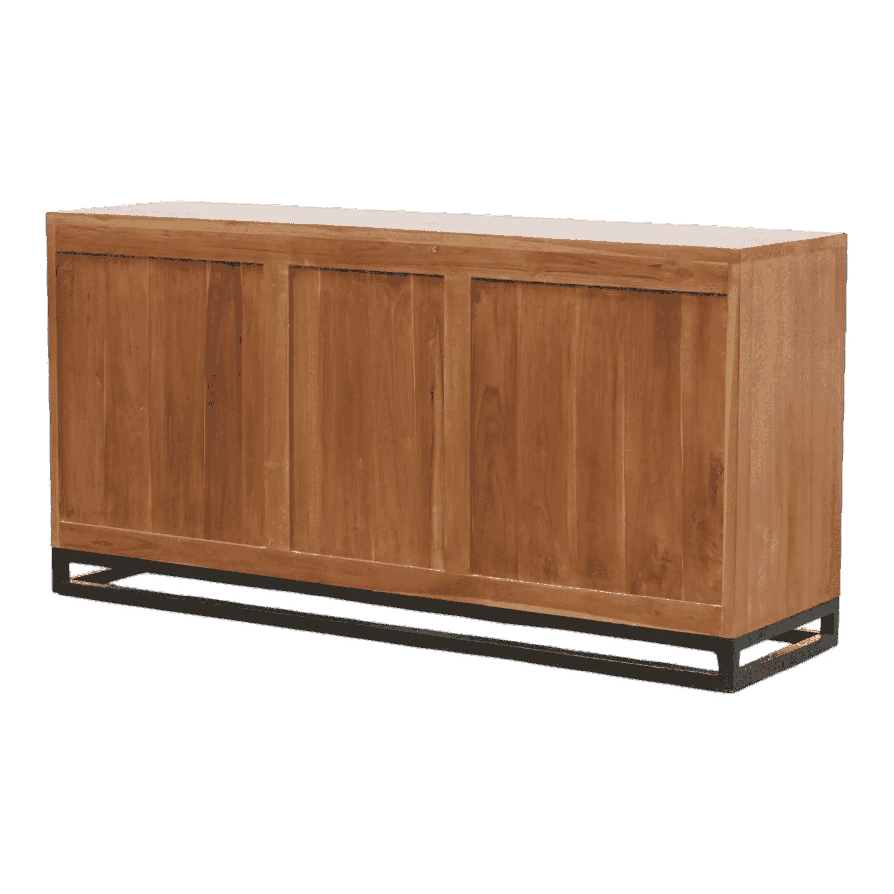 Modern wooden sideboard with metal base