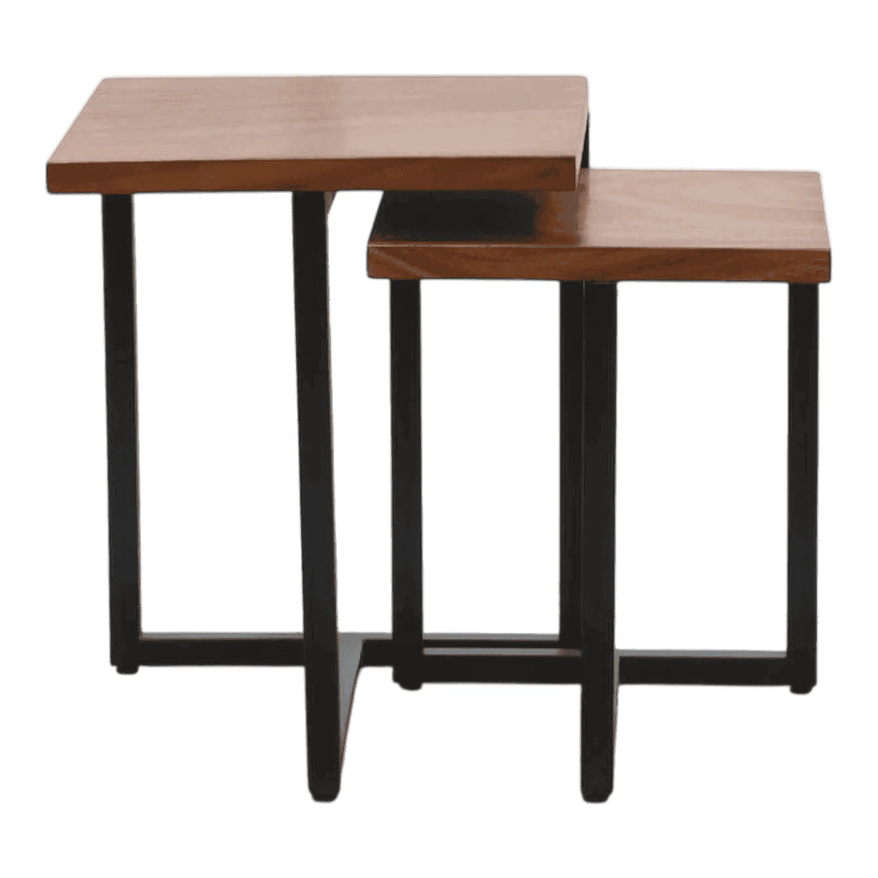 Set of two modern nesting tables