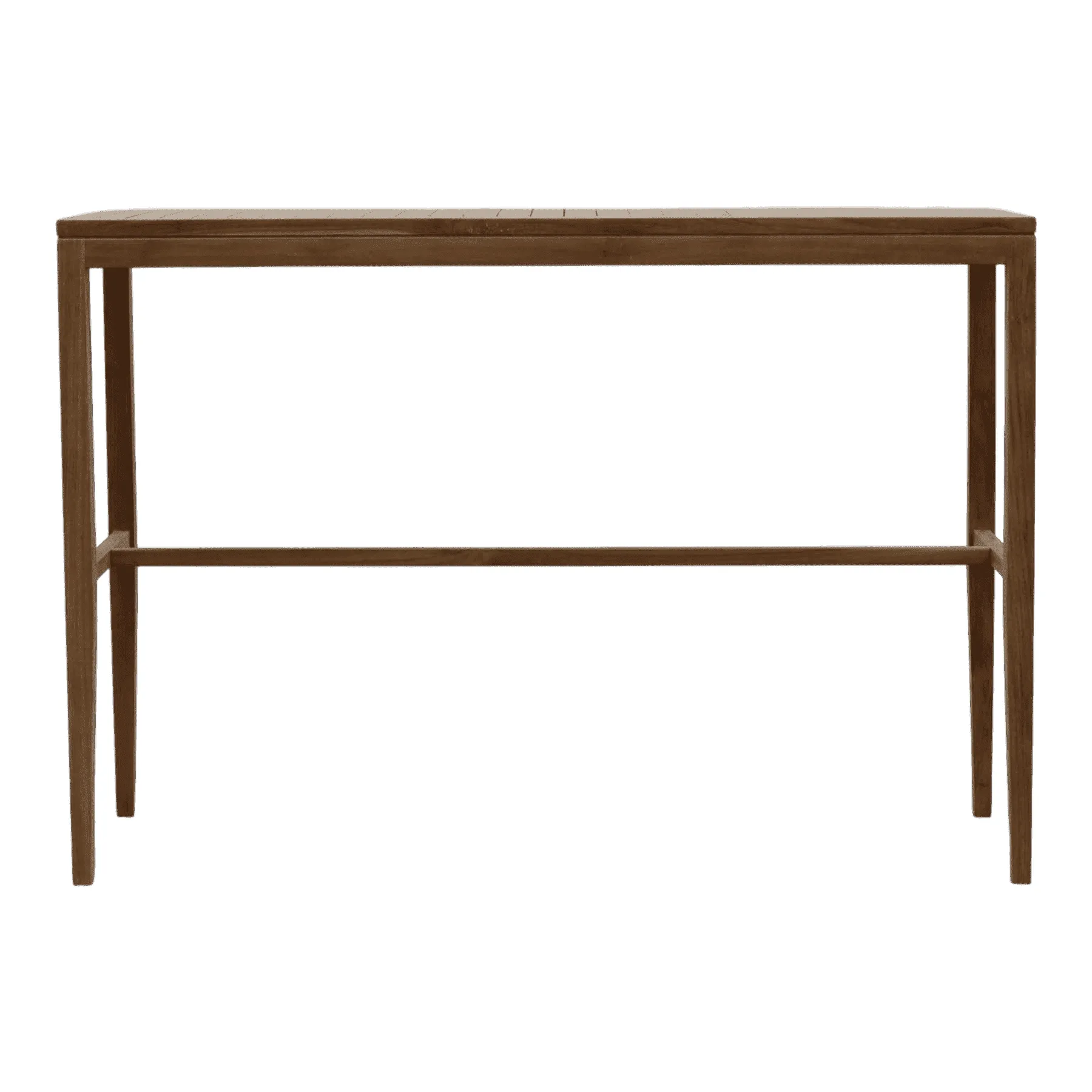 Simple wooden rectangular table with four legs