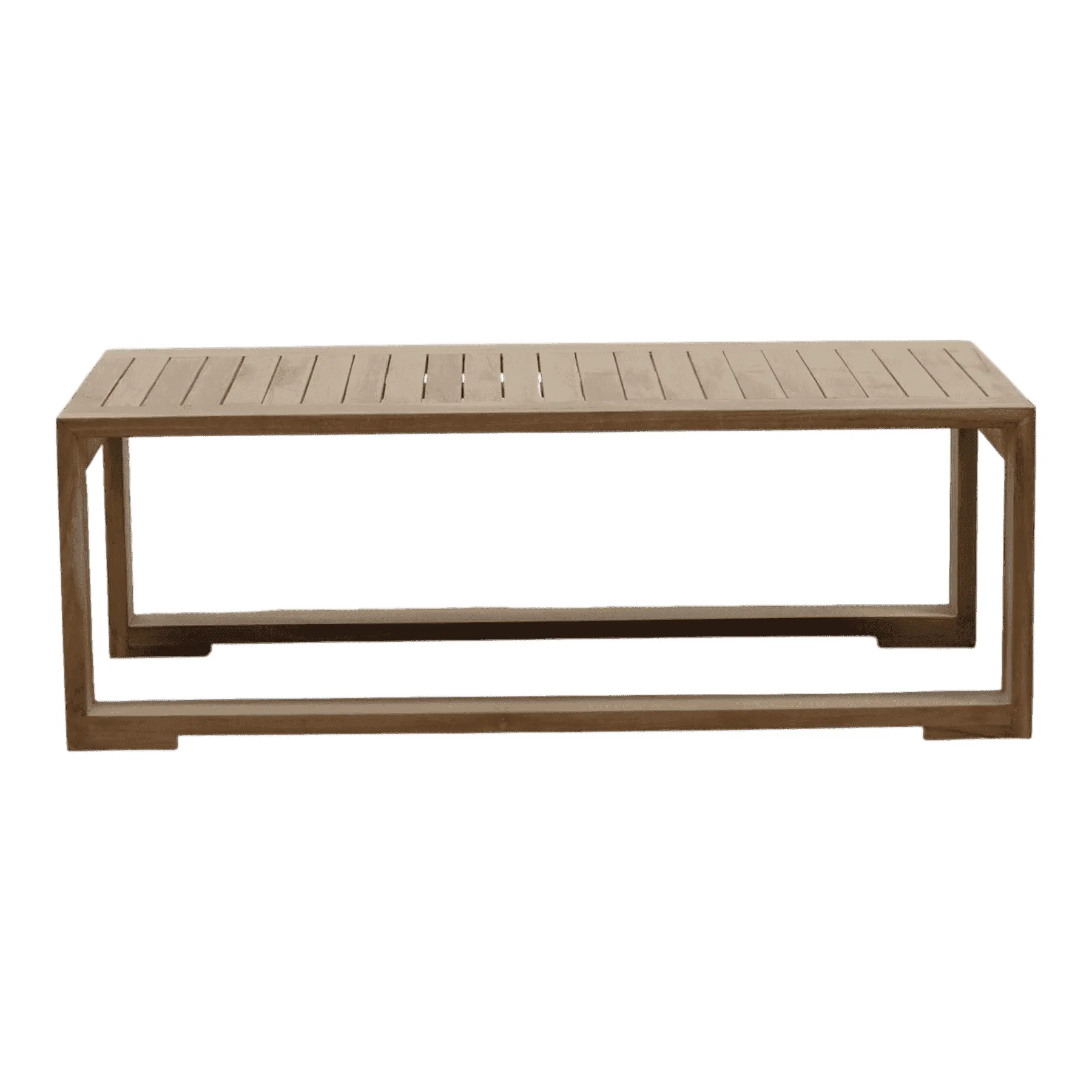 Modern wooden outdoor coffee table