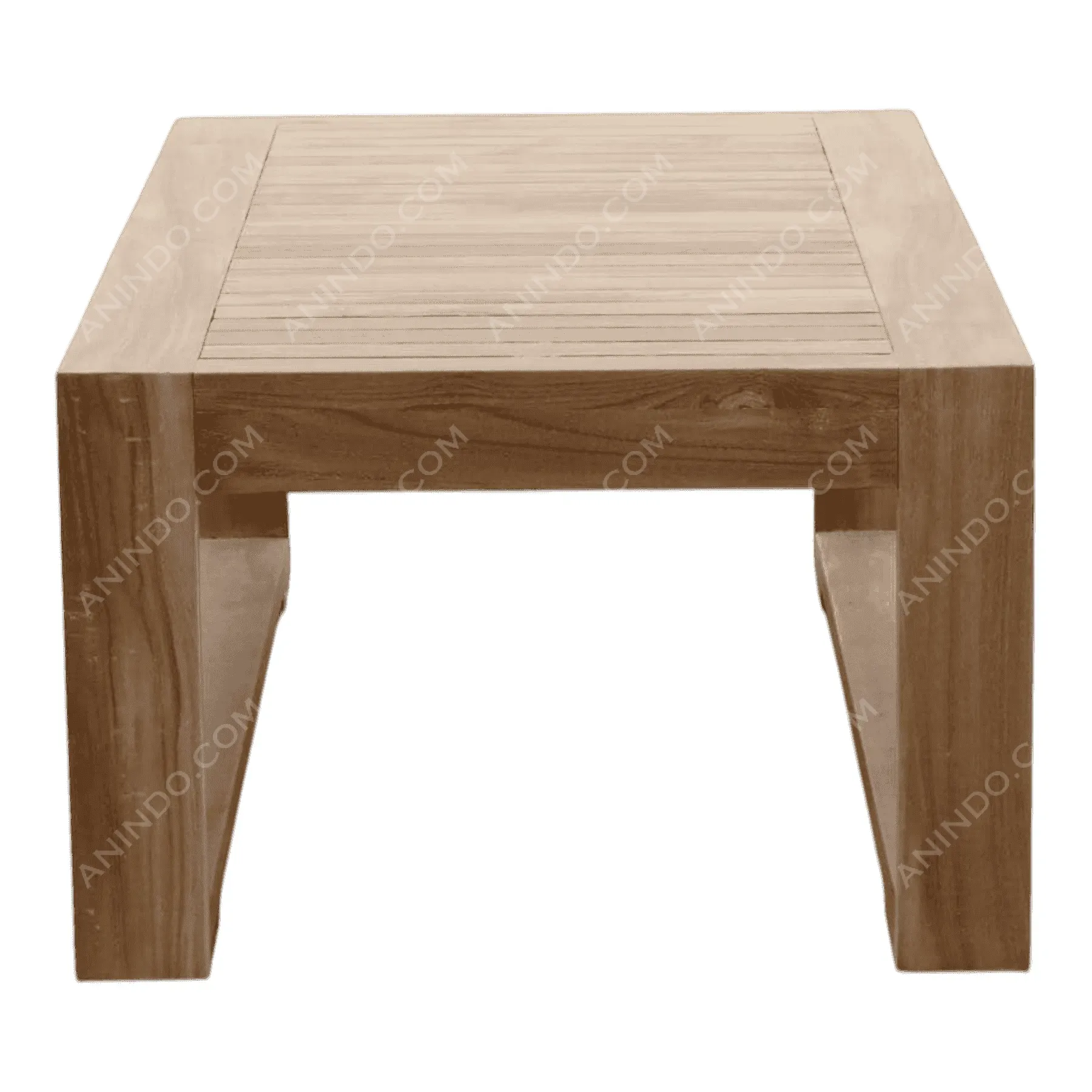 Modern rectangular wooden coffee table