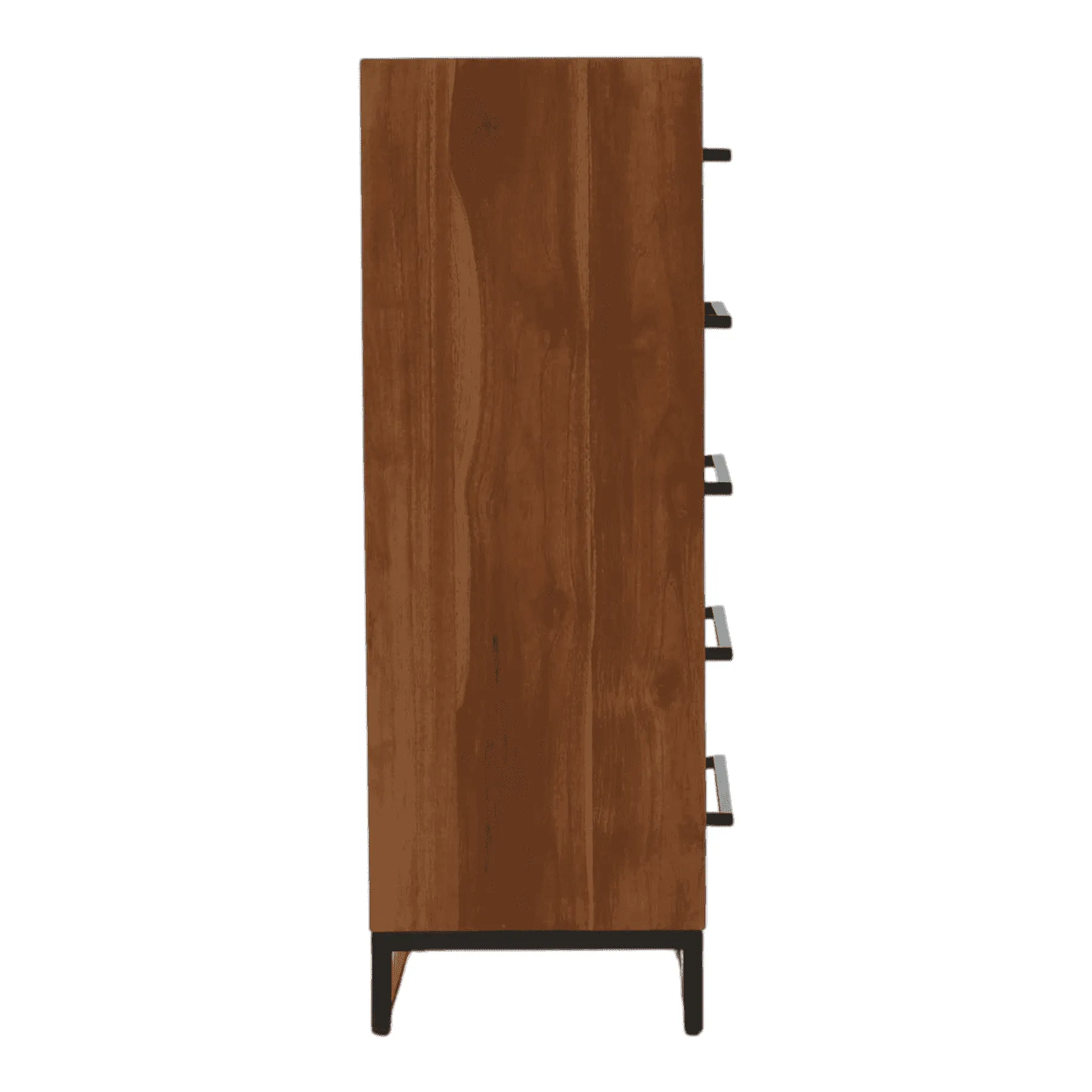 Modern wooden dresser with metal legs and drawers