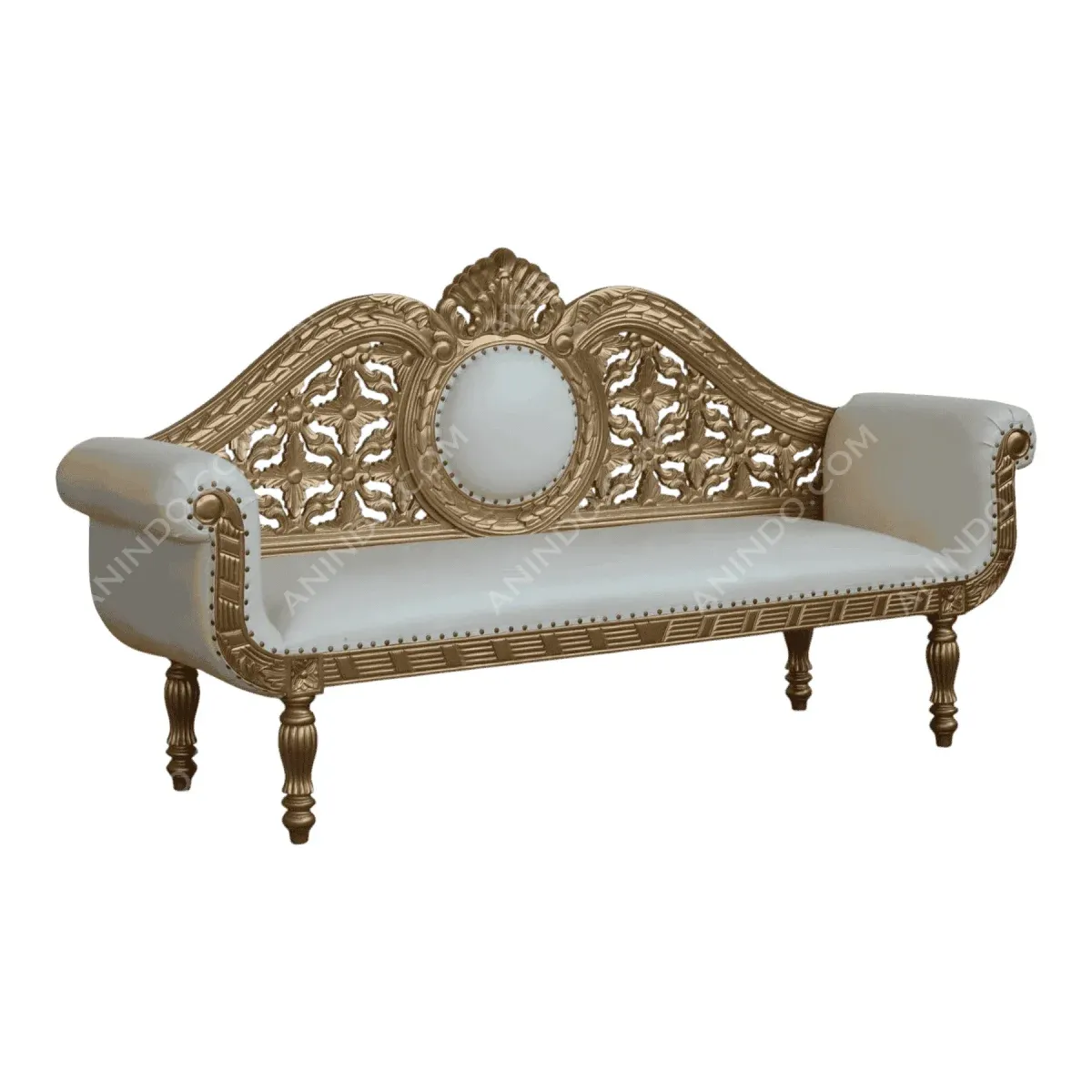 Aldridge Carved Settee - Image 2
