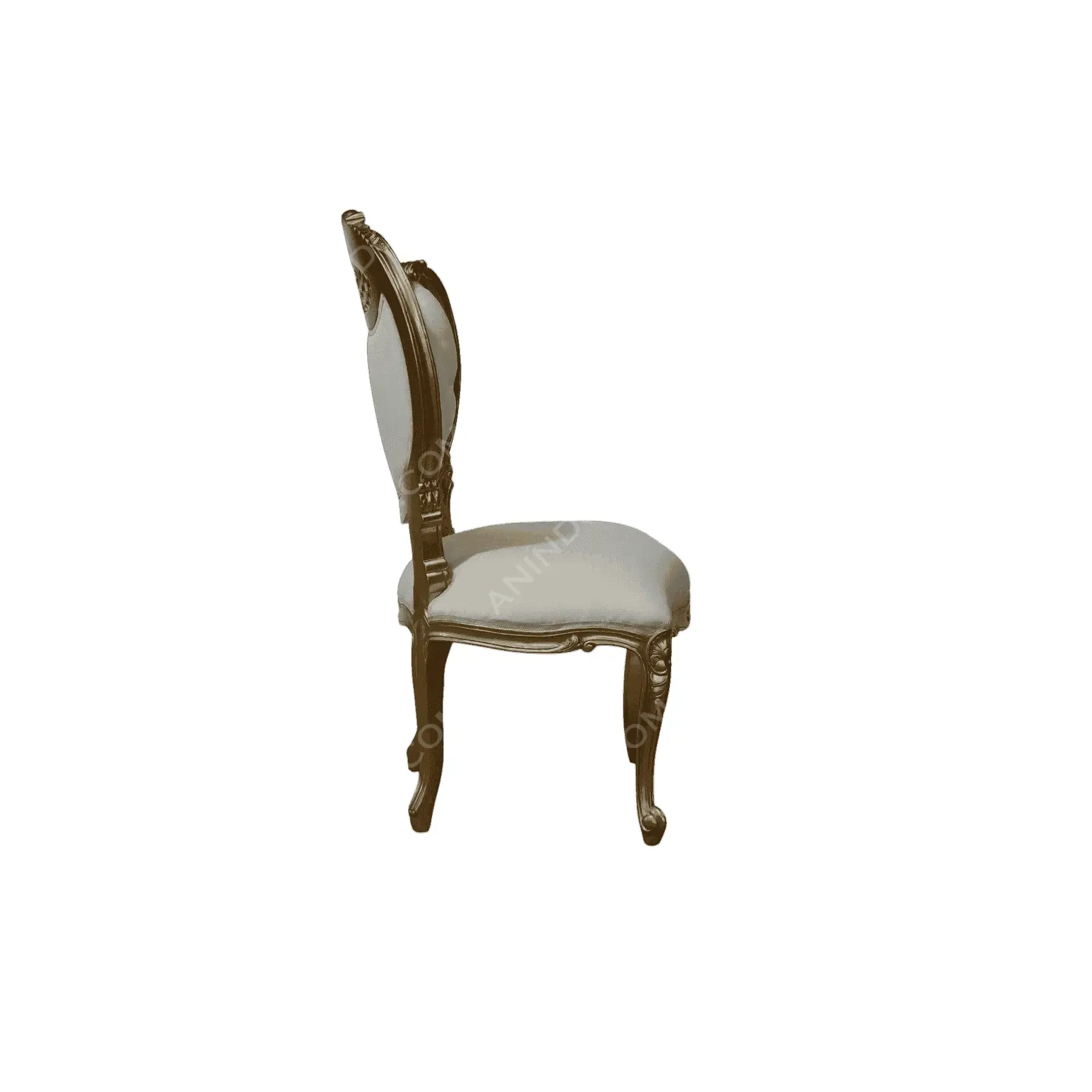 Elegant wooden upholstered dining chair