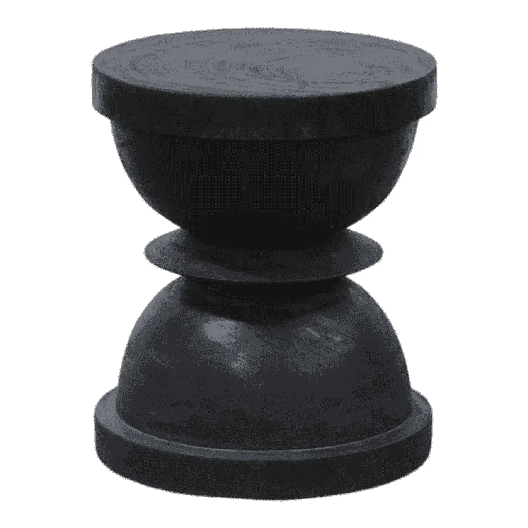 Modern black wooden side table