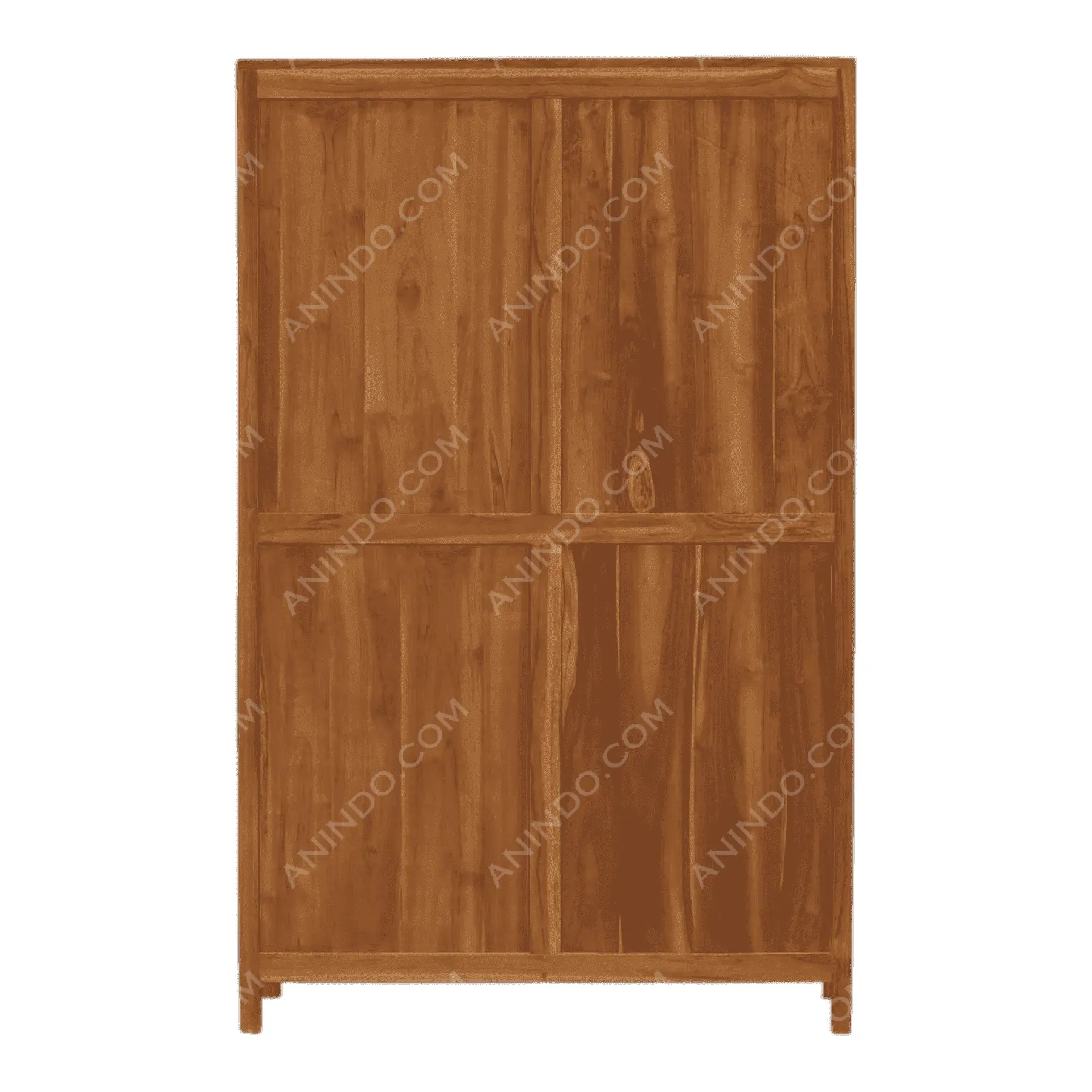 Wooden wardrobe with two sliding doors