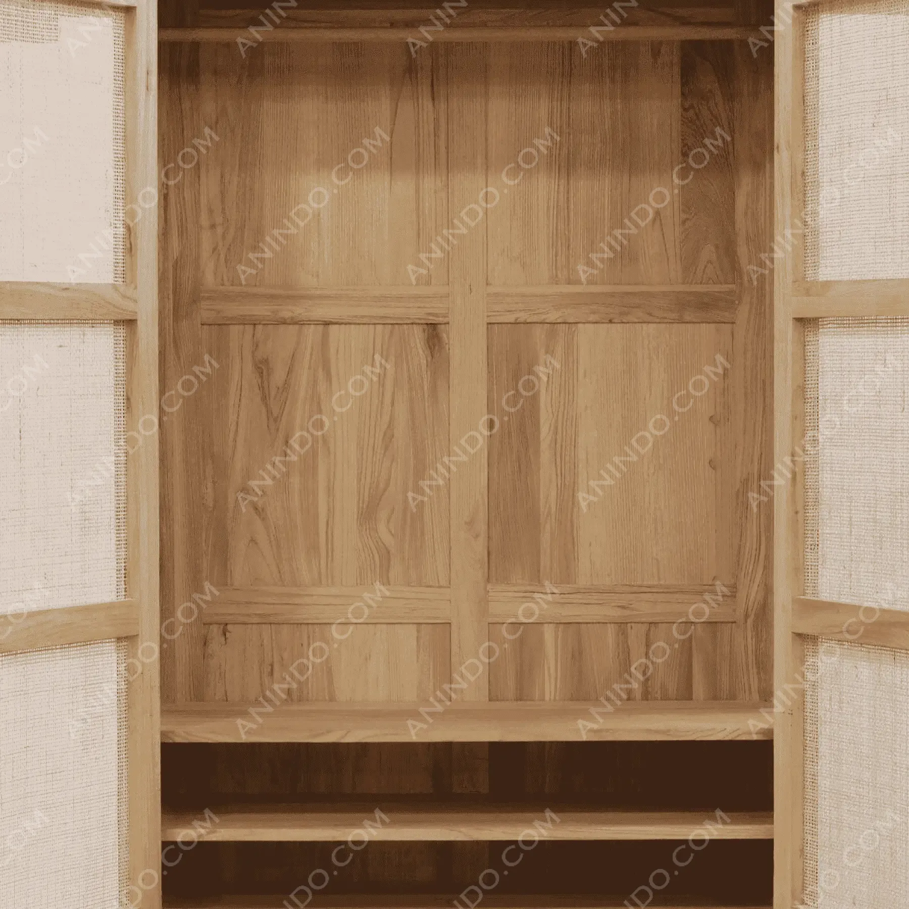Modern Rattan Cabinet - Image 3