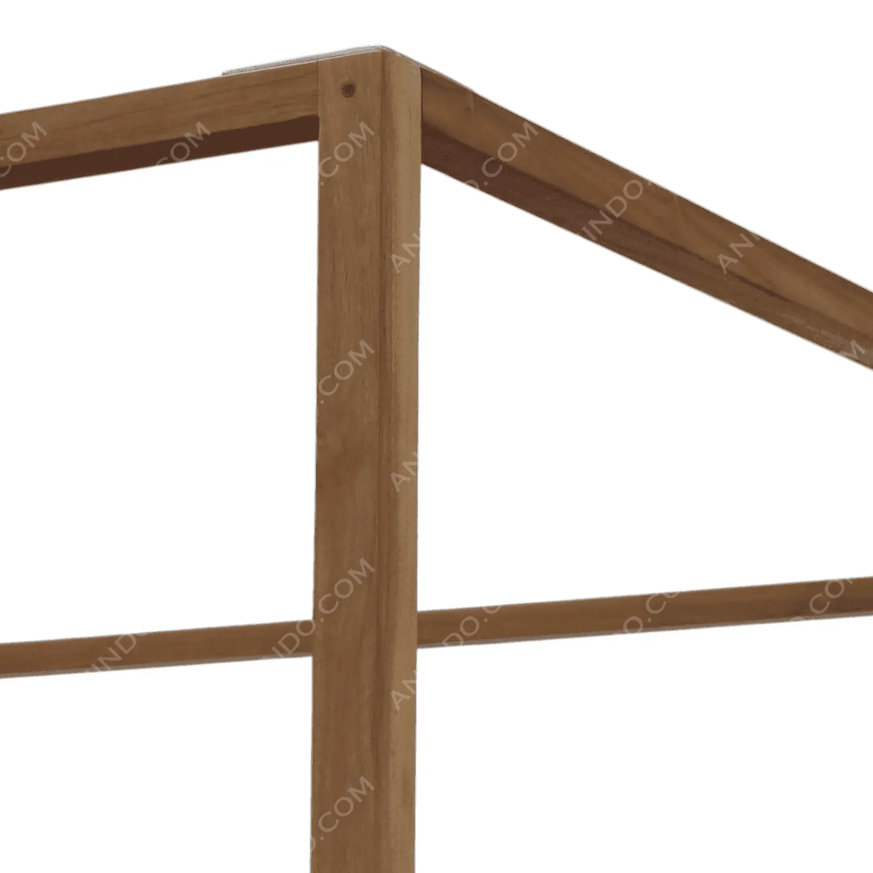 Corner of wooden furniture frame
