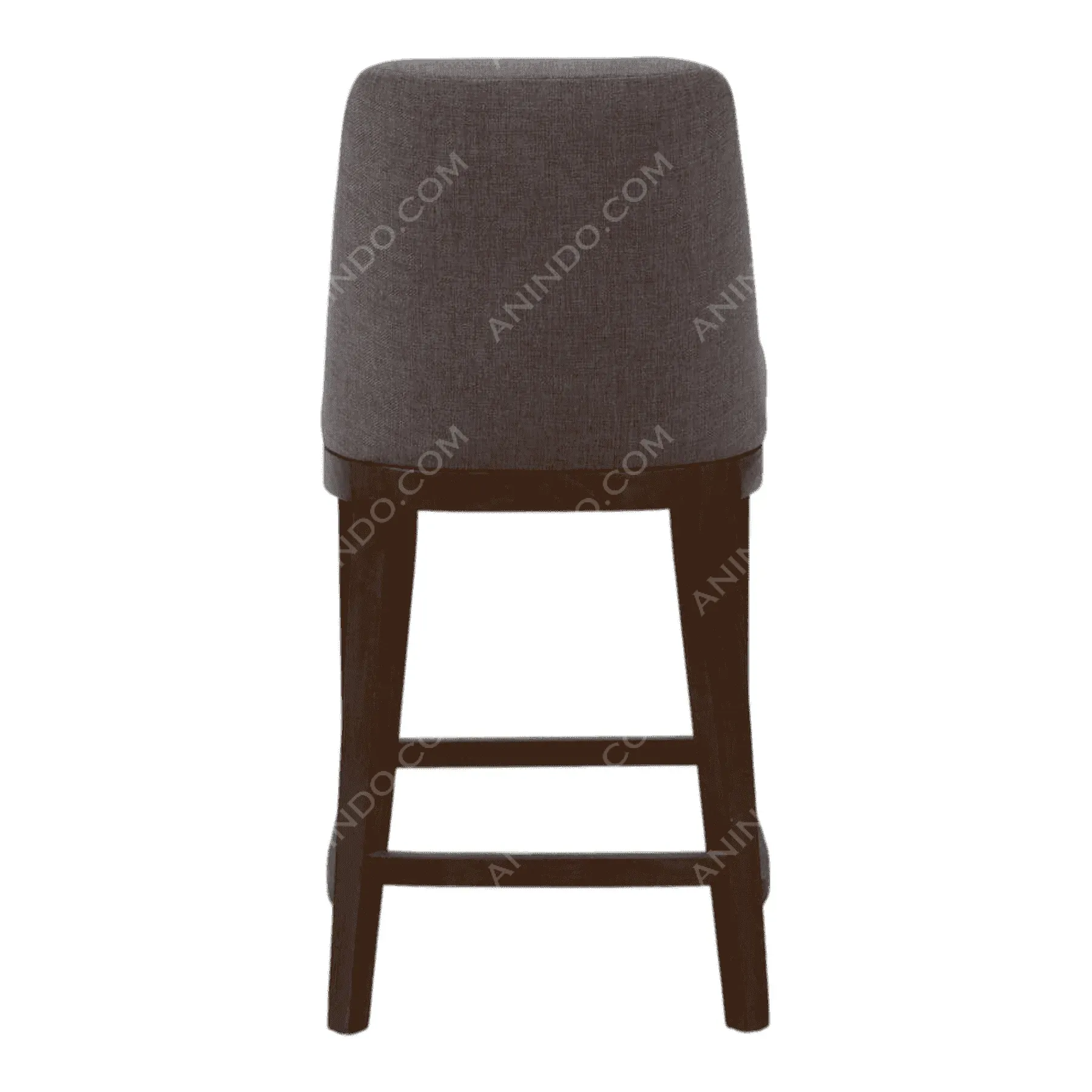 Modern dark gray upholstered bar stool